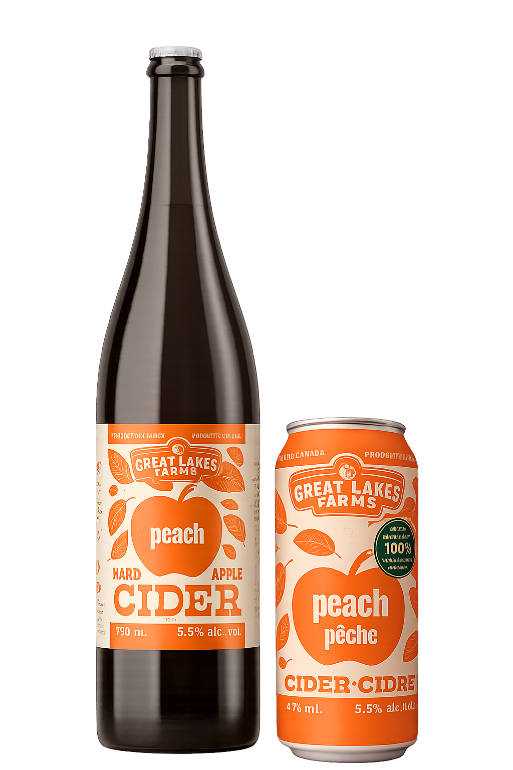 Great Lakes Farms Peach Hard Cider