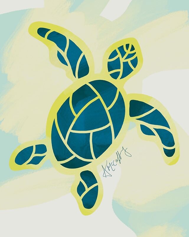 Happy World Turtle Day! 🐢🐢🐢🐢🐢 (Stickers, prints, &amp; more available at link in bio!!)
#worldturtleday #worldturtleday2020 #savetheturtles #peaceloveTURTLES