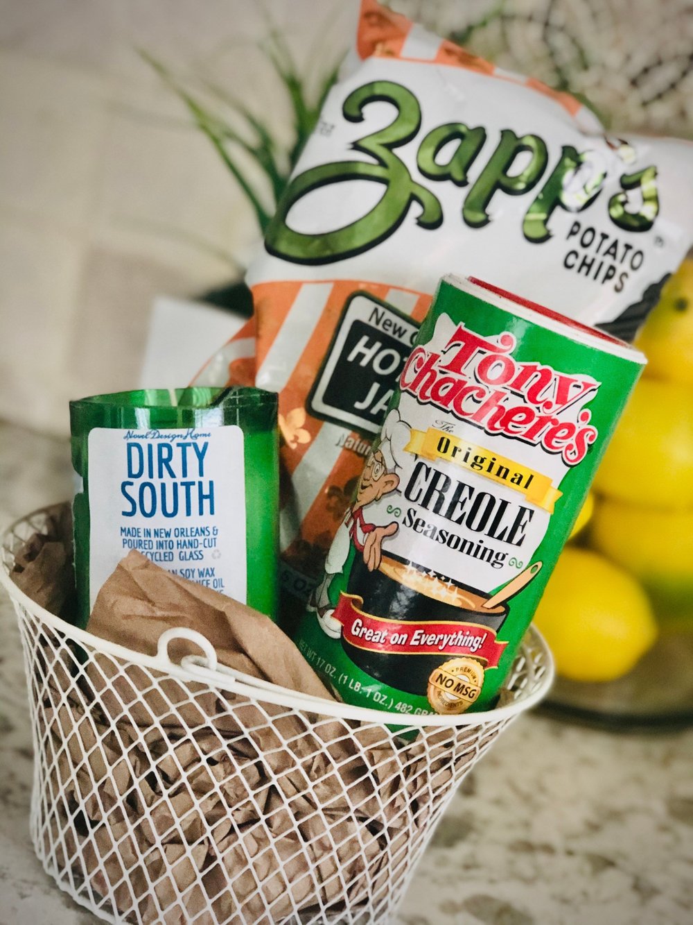 Welcome To Nola - New Orleans Themed Gift Baskets - Handmade In Louisiana -  Customizable - Vegan Cocosoy Wax Candles In Recycled Glass