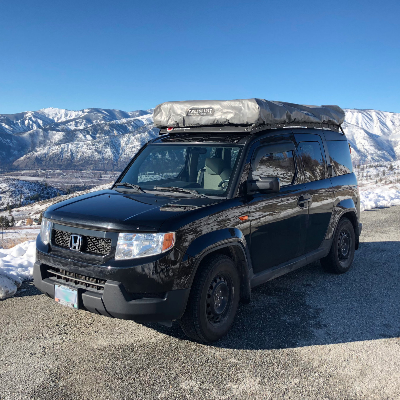 Honda Element Tent on Rack Test