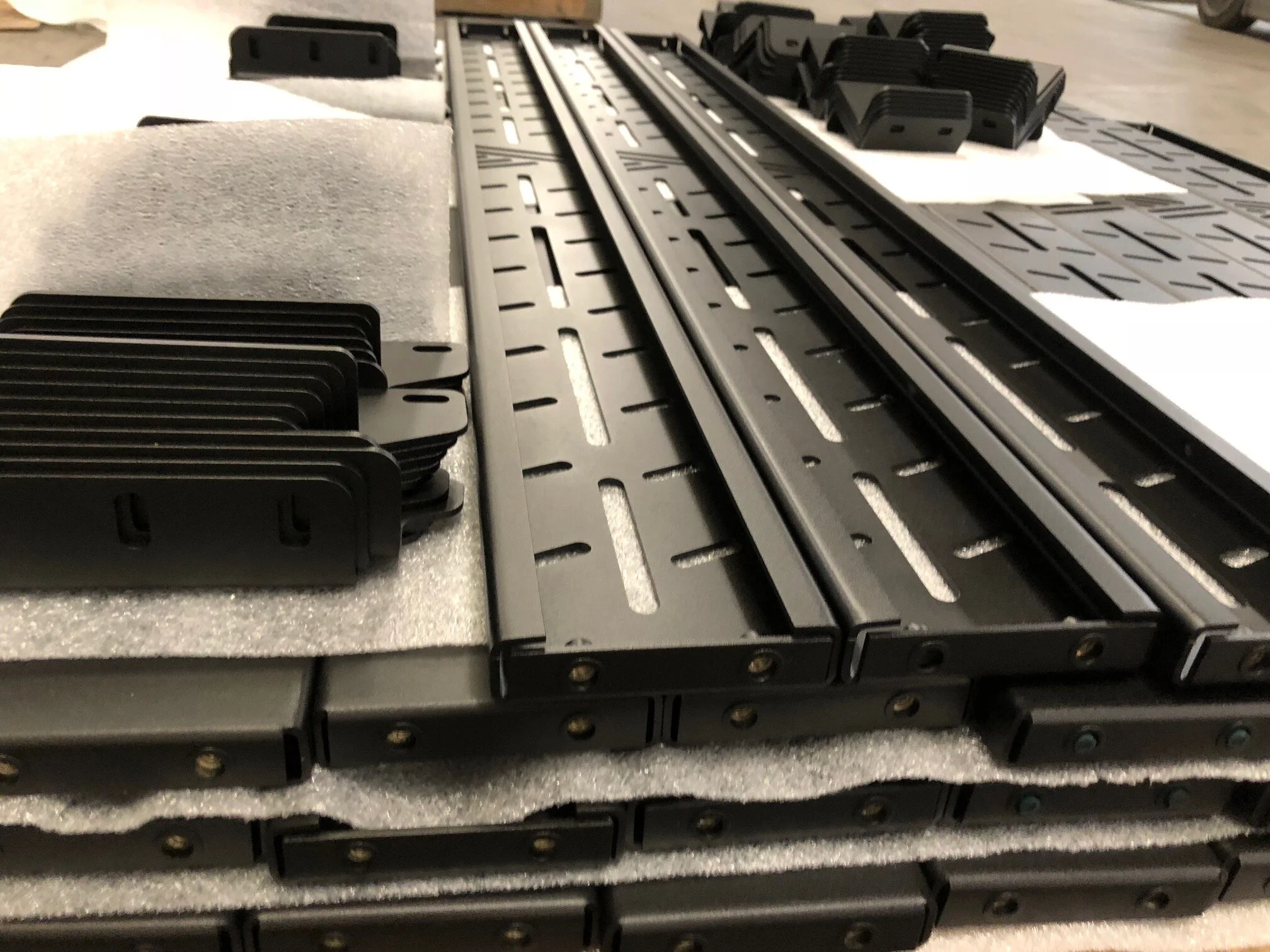 Brackets and extra aluminum crossbar accessories completed on Oct. 5, 2020