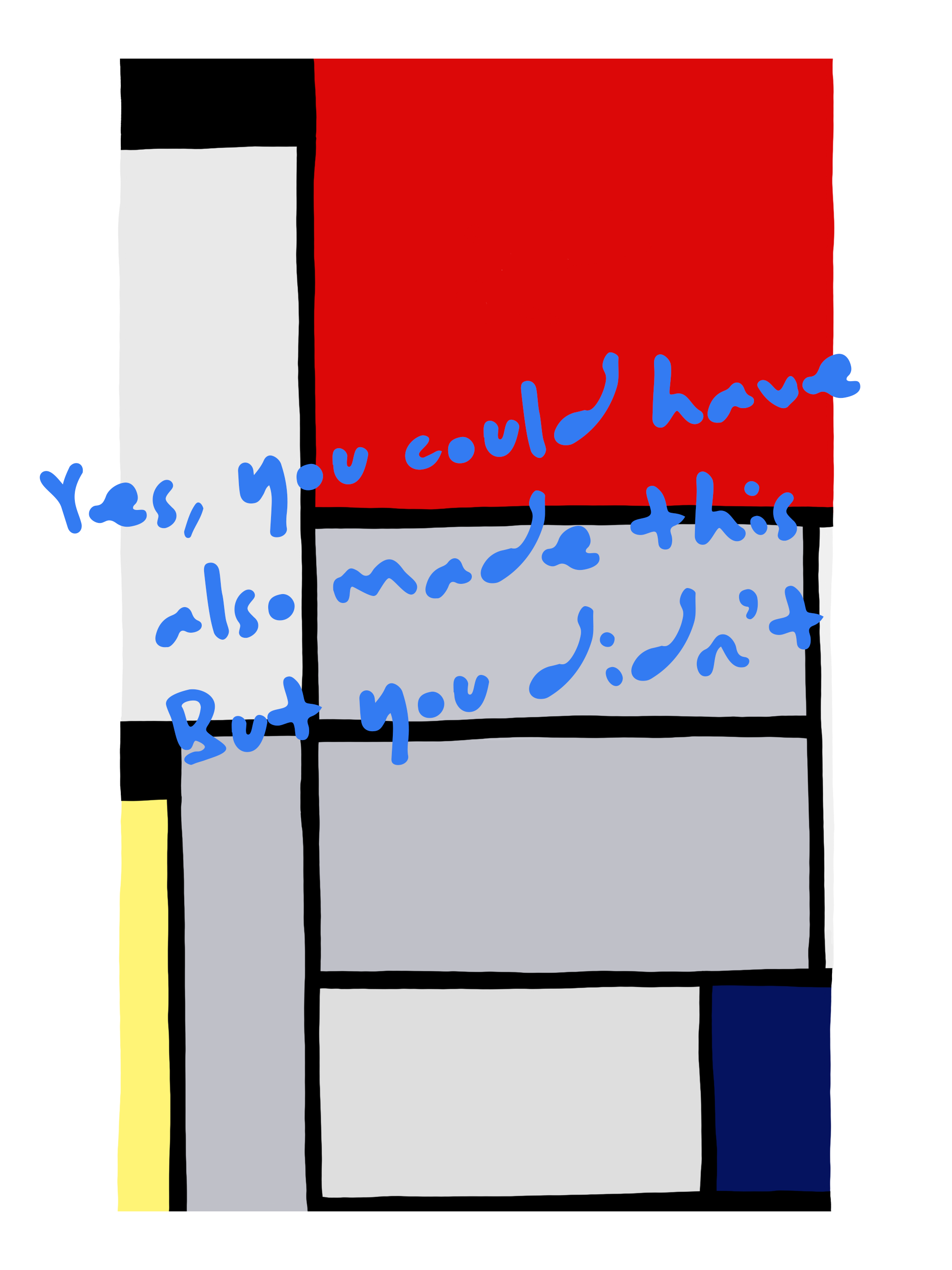 COMPOSITION II IN RED, BLUE, AND YELLOW x PIET MONDRIAN
