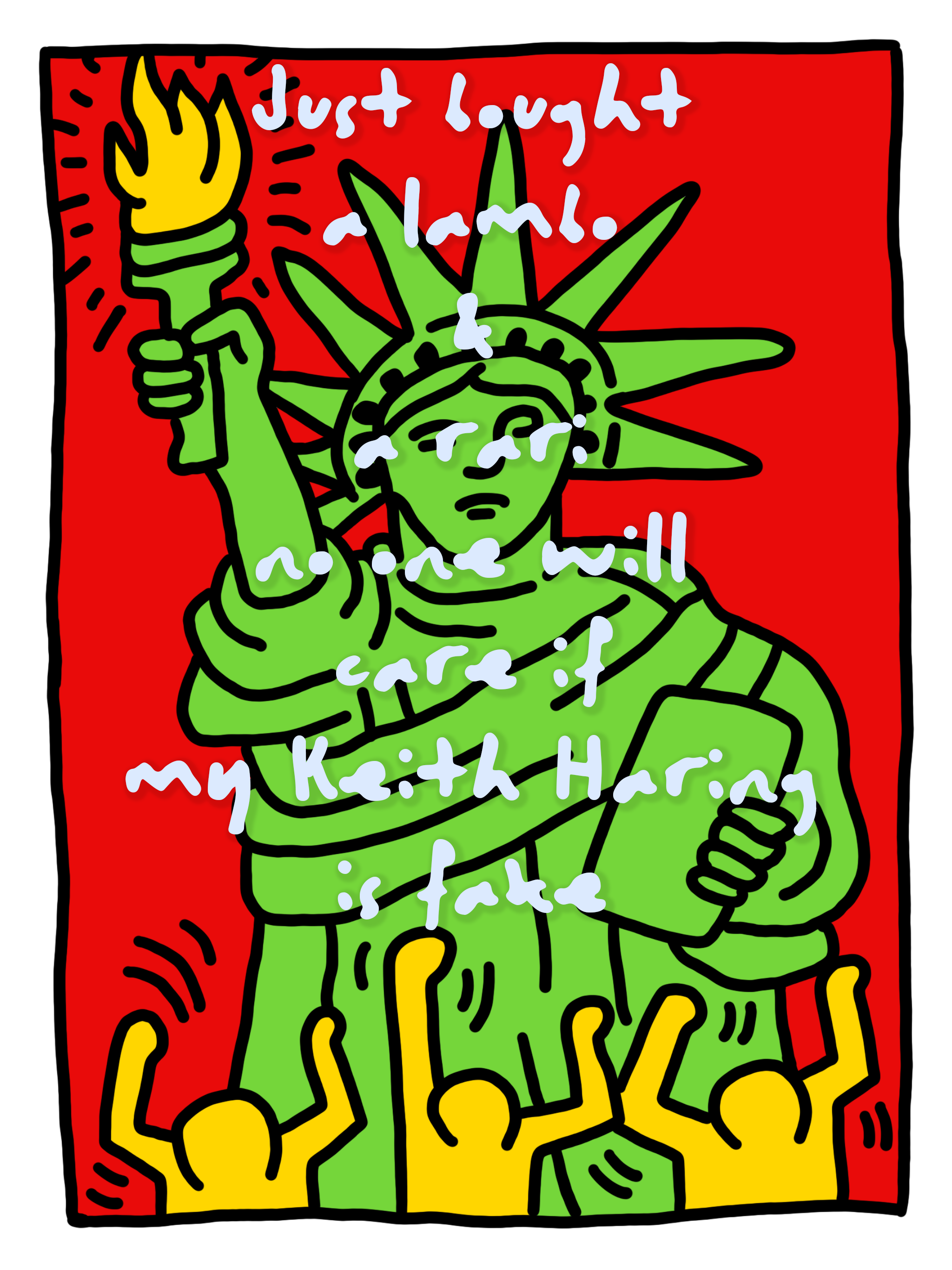 STATUE OF LIBERTY x KEITH HARING