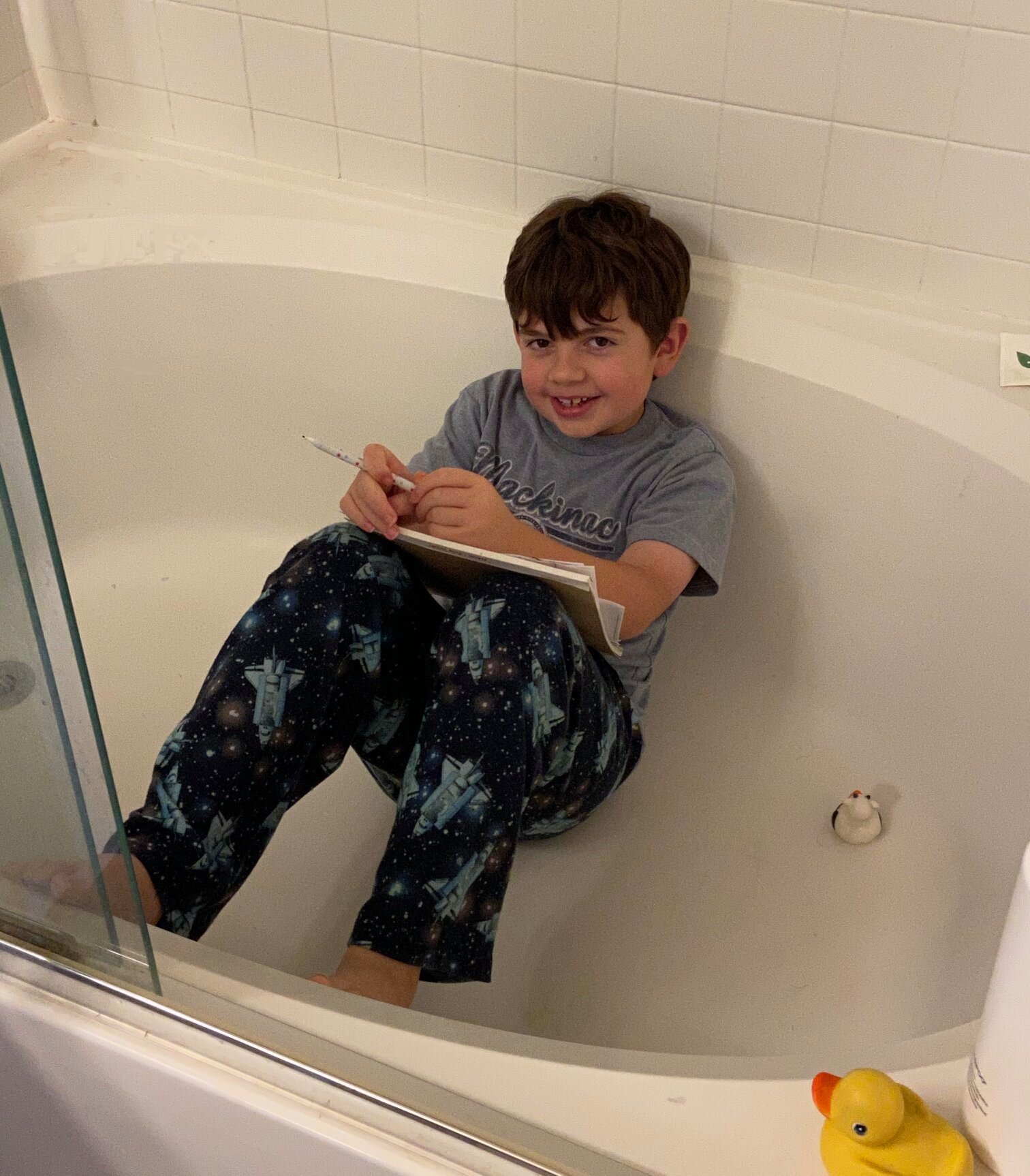 florida school homework bathtub