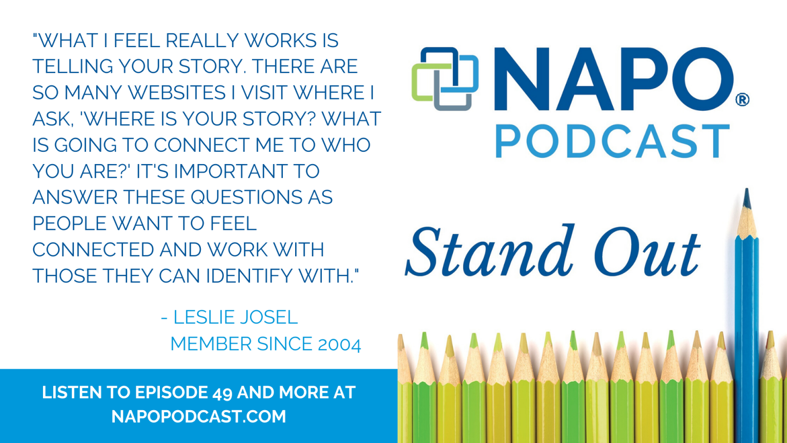 "Give to Get" on NAPO'S Stand Out Podcast