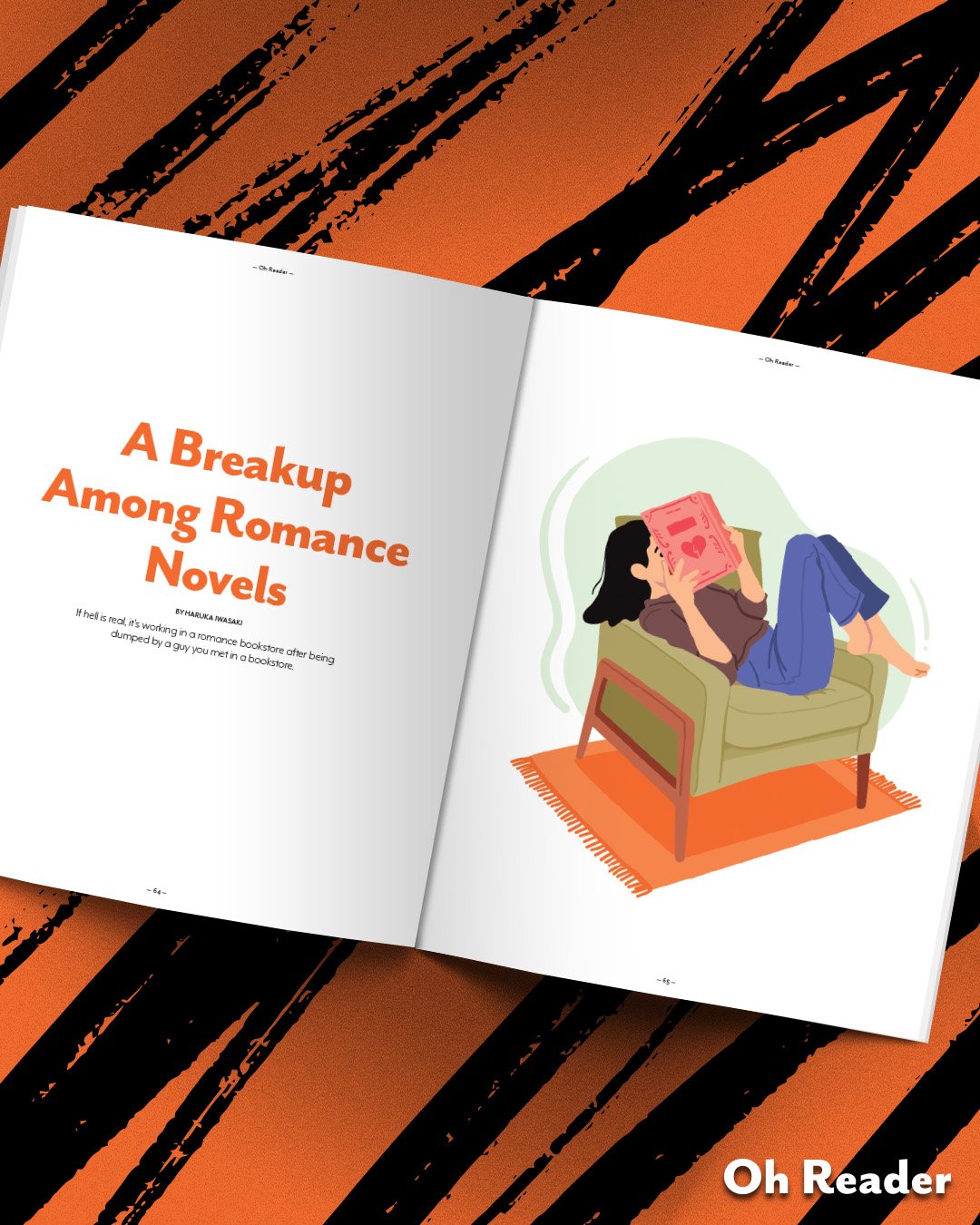 &quot;If hell is real, it's working in a romance bookstore after being dumped by a guy you met in a bookstore.&quot; 💔

Haruka Iwasaki's article in Issue 020 of Oh Reader is one of our faves. Have you read it yet?

#OhReader