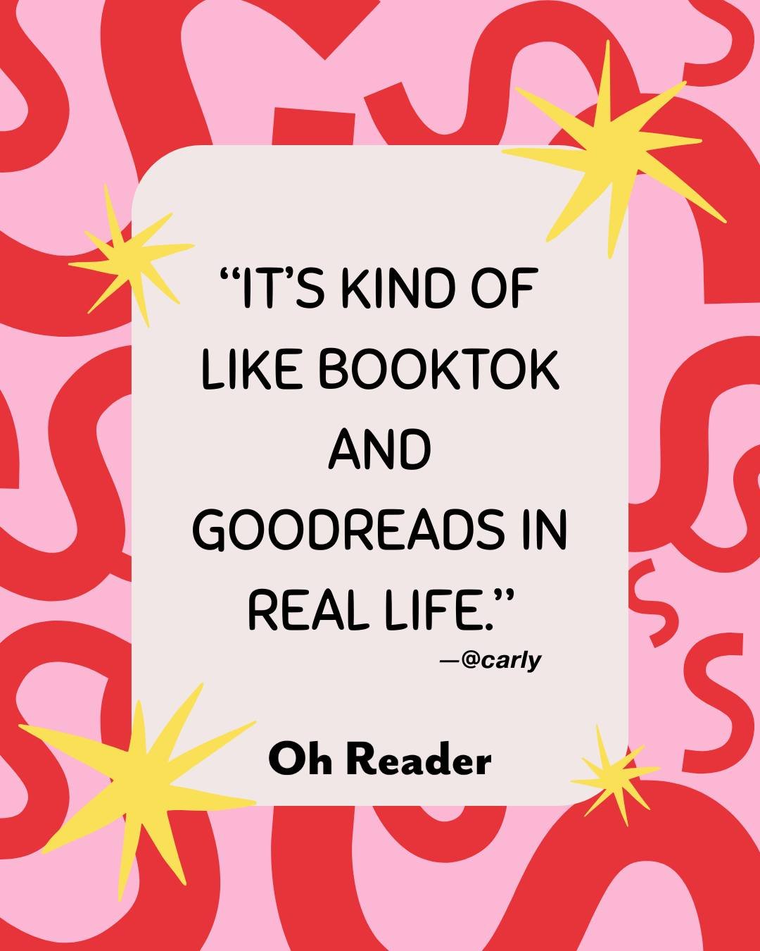 @carly described Oh Reader as BookTok and GoodReads IRL, in case you needed another reason to subscribe! 🔥😍📖

〰️
#OhReader #ForTheLoveOfReading #Bookstagram #Books #Magazines