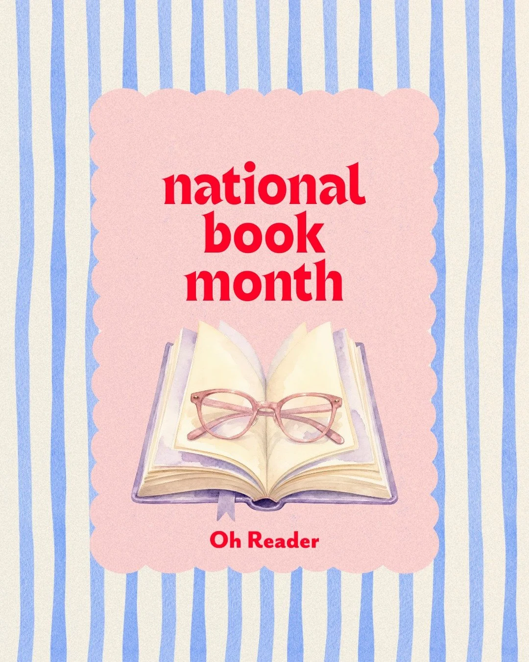 October is National Book Month! What's on your TBR list for the month?

〰️
#OhReader #ForTheLoveOfReading #Bookstagram #Books #Magazines