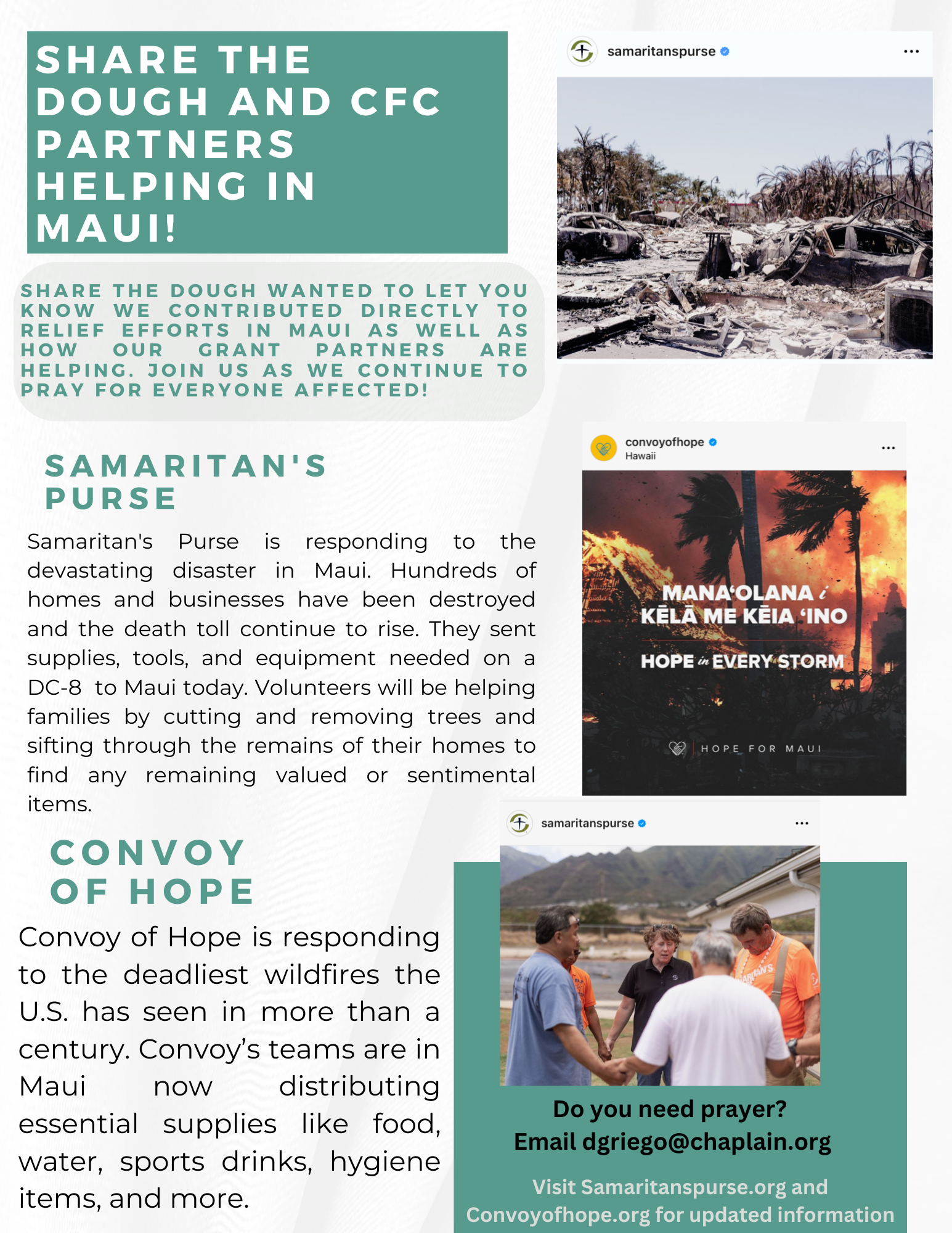 Helping in Maui