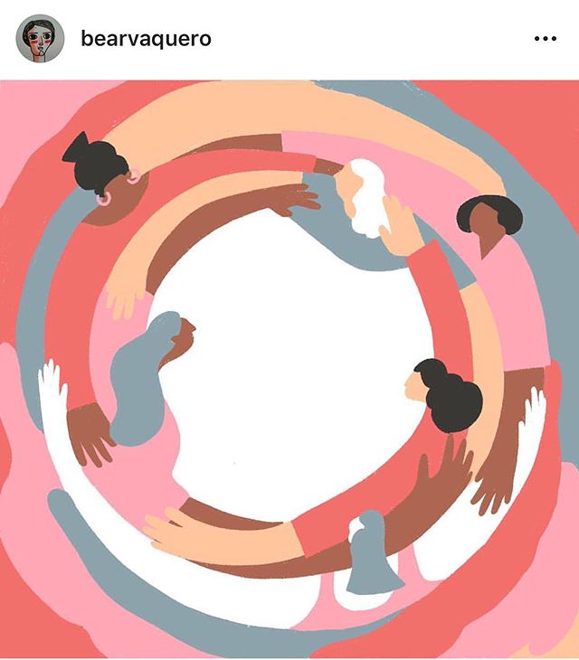 Hope your International Women&rsquo;s Day was fab. How beautiful is this artwork by @bearvaquero in honour of IWD?! A circle of support, women holding women together 💗 Here at the Highlands Foundation we spend every day of the year doing what we can