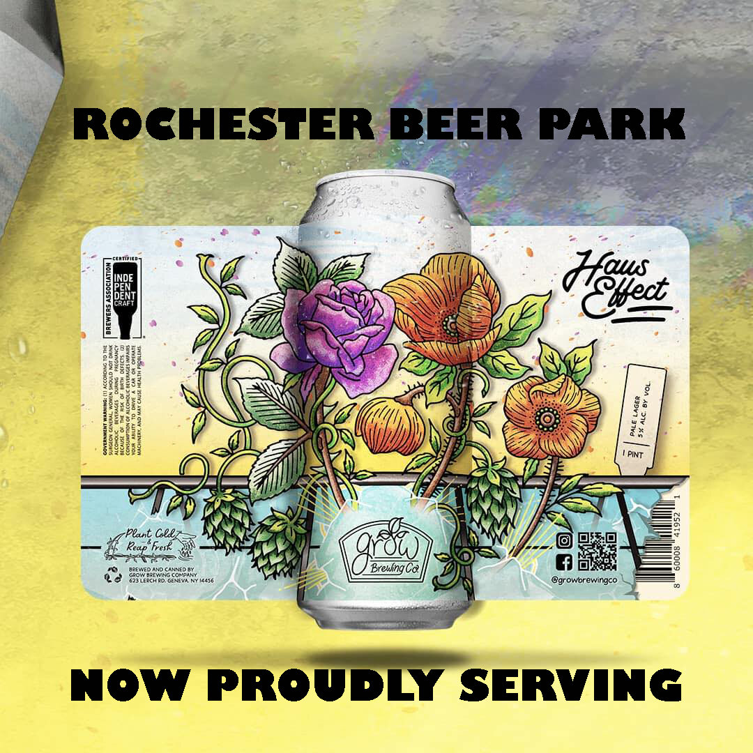 Rochester Beer Park is proud to be serving products from Grow Brewing Co. We love their beer and think you will too.
https://growbrewingco.com/

#craftbeer #drinklocalbeer #supportsmallbreweries #cnybeer #upstatebeer #freshbeer #brewery #nomaticbrewe