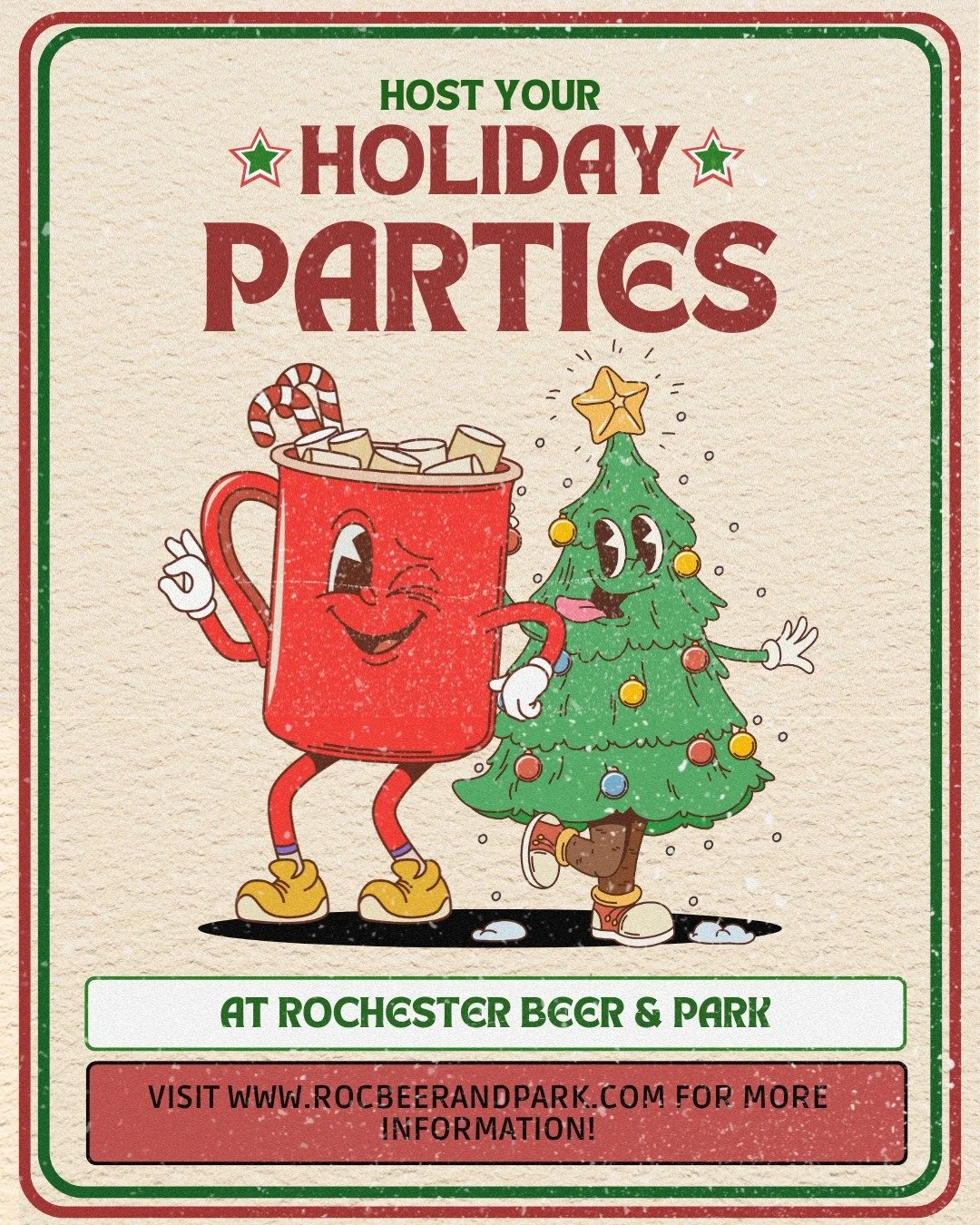 Just because the regular season is coming to an end doesn't mean the fun has to stop! Are you looking for a fun, unique location to host your holiday party this year? Look no further! Rochester Beer &amp; Park is the perfect spot for all your holiday