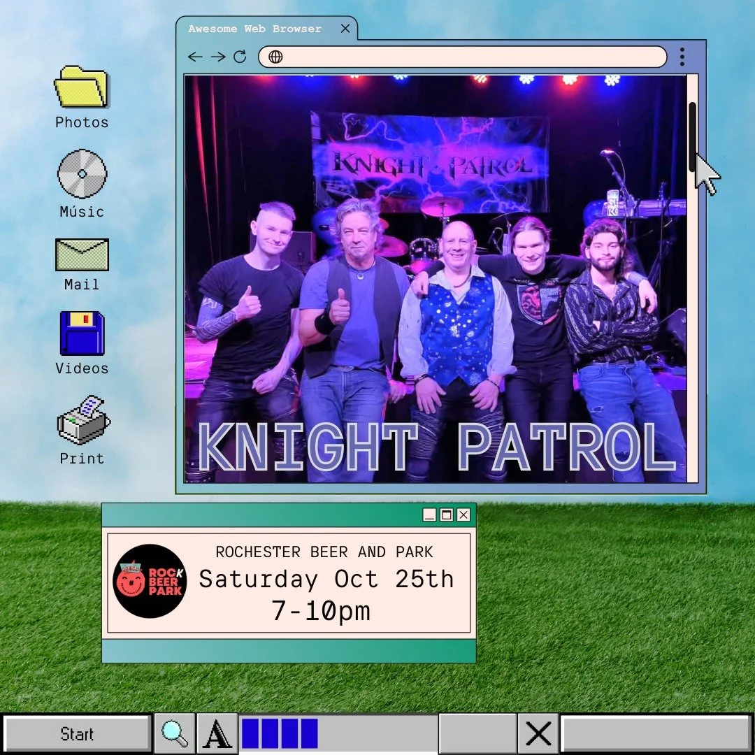 KNIGHT PATROL rocks RBP Saturday night!!! The premier 80's cover band performing the greatest hits from the world's greatest bands! 💜🎸

Live music 7-10pm. 21 &amp; over.
60 taps, beer, cider, prosecco, cans galore, liquor, indoor beer trailer bar &