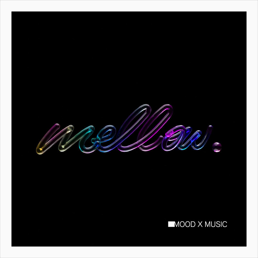 Mellow: Glass Material Typography