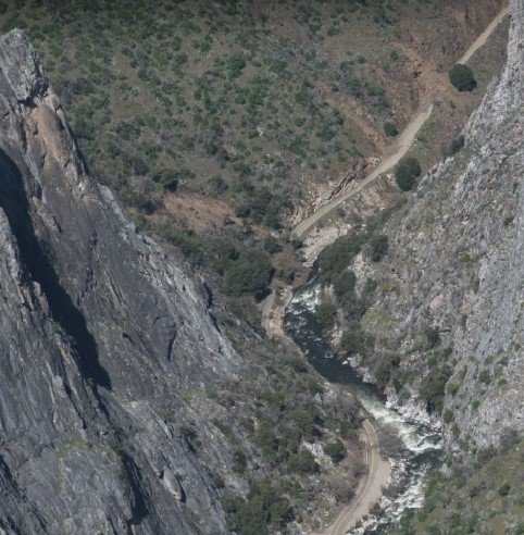 Drone view of Windy Cliffs near Boyden