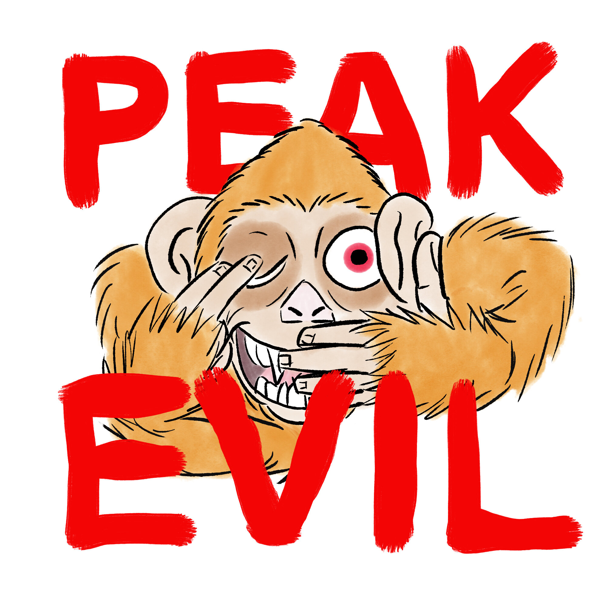 Peak Evil Digital Media, 2020 Based on the Three Wise Monkeys.