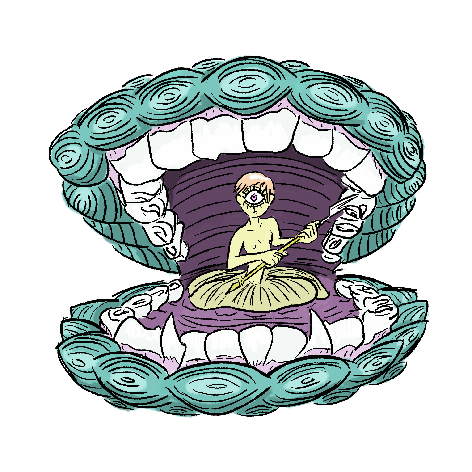 Clam Guard Digital Media, 2020 Inktober Challenge.