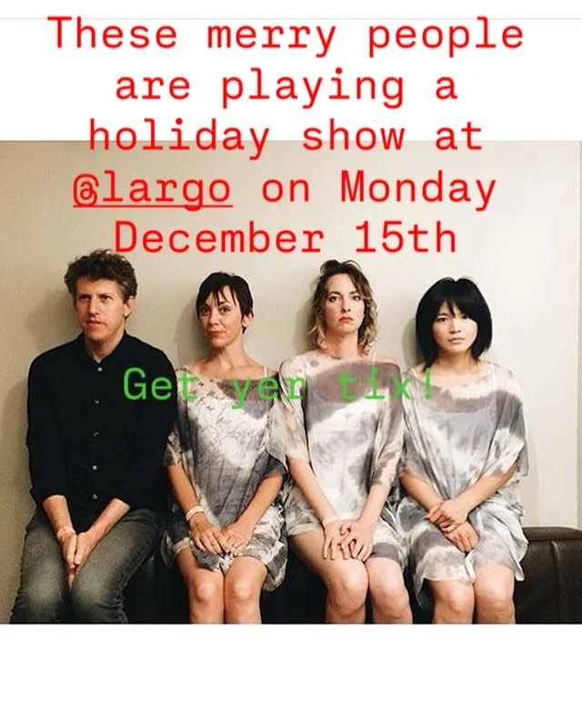Hey yous! We&rsquo;re playing a show at @largo on Monday! Ticket link in bio. Will we see you there? Who all is coming? Xoxo