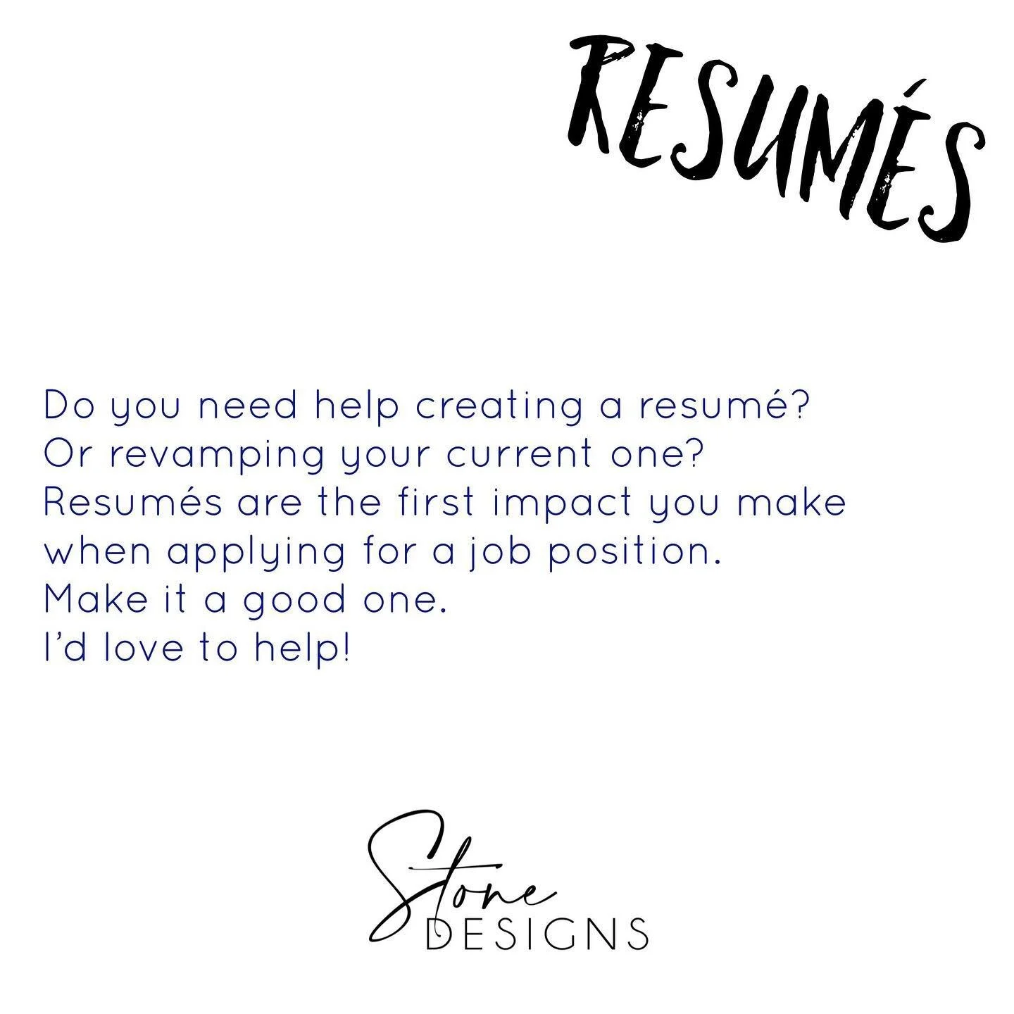 Fun fact - I LOVE creating resum&eacute;s for people! 🤓😍