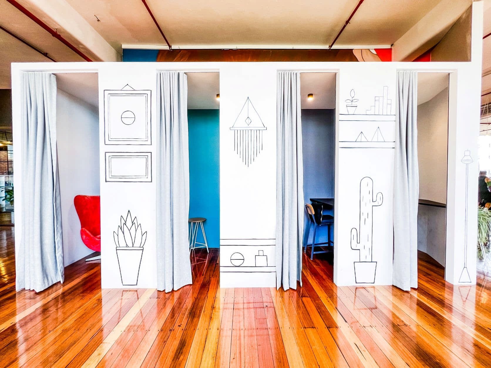 PhoneBooths inside a Coworking Space Next to Collingwood
