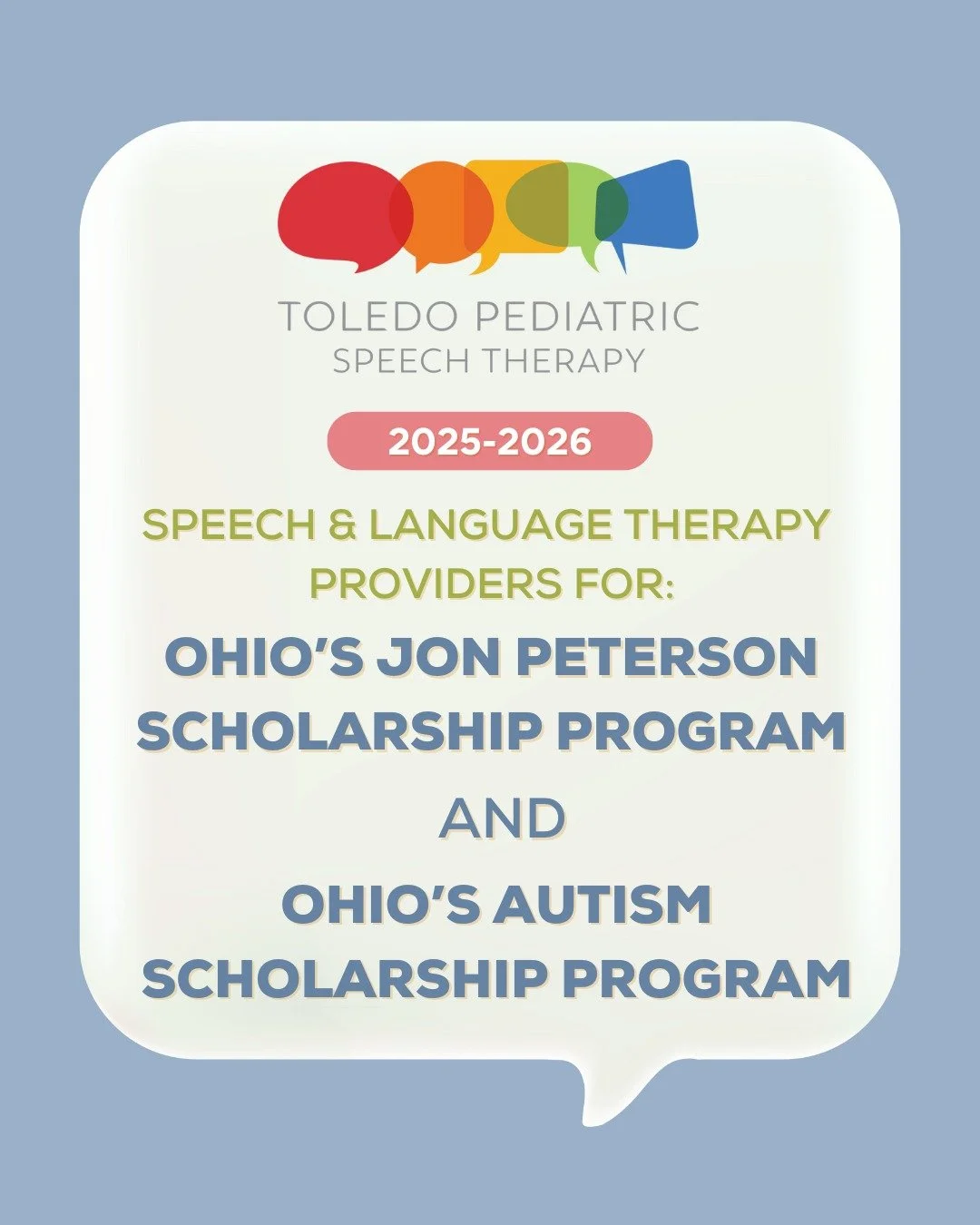 We are excited to announce that TPST is now a provider for the Ohio Autism Scholarship in addition to the Jon Peterson Scholarship. 

These scholarships are meant for students who are homeschooled or attend a private school but still qualify for an I