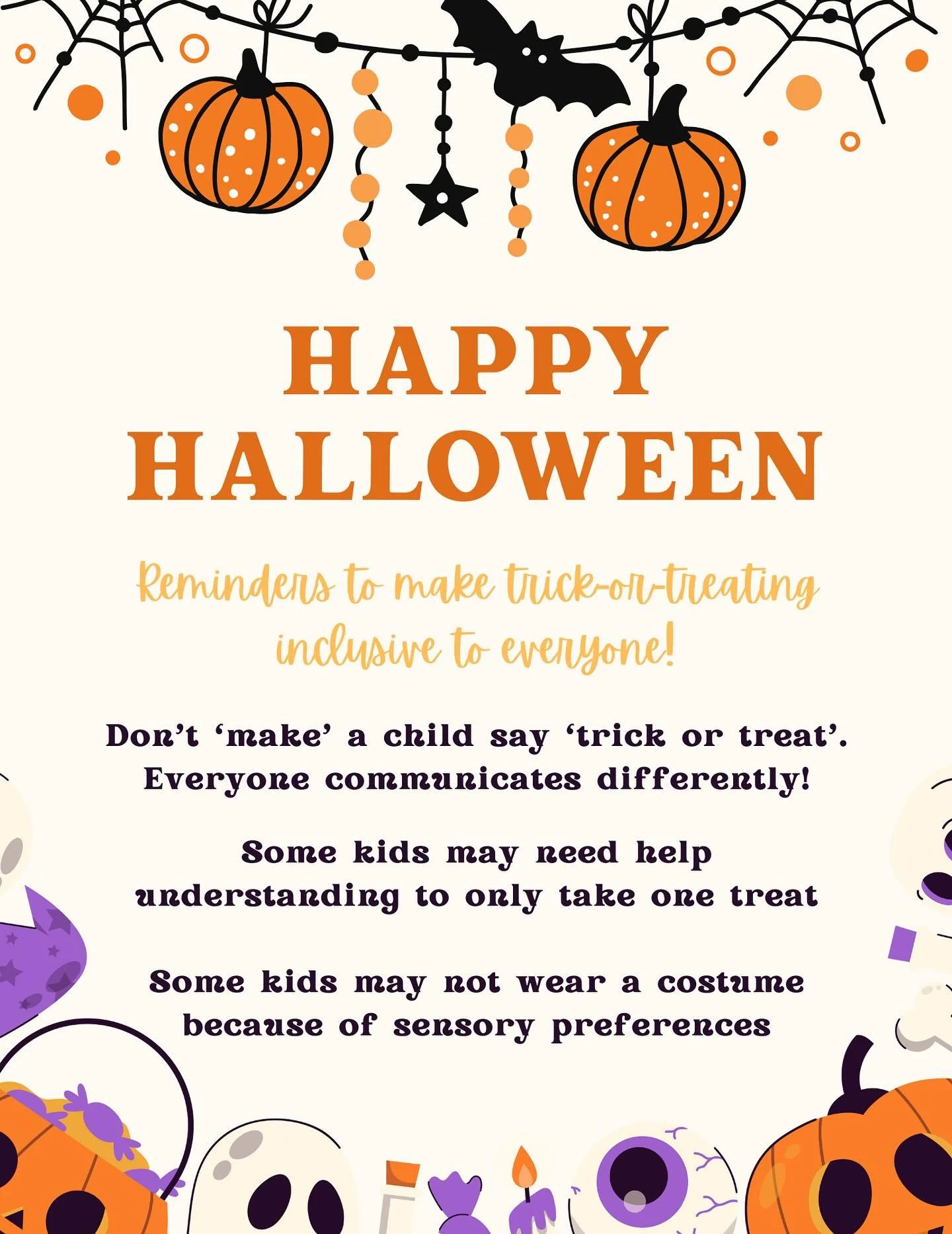 Communication is not one-size-fits-all. Whether it&rsquo;s spoken words, using an AAC device, signs, etc, every form of communication matters! 

Happy Halloween from the TPST family!