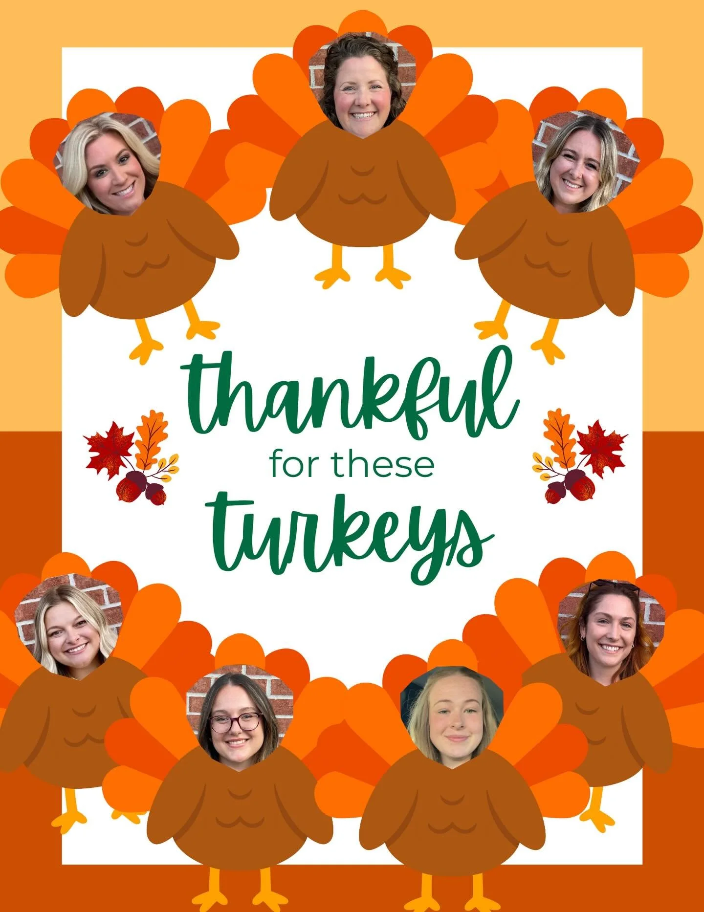 Happy Thanksgiving from the TPST team! 🦃😋

We are SO grateful for each and every one of our clinicians! Thank you for making Toledo Pediatric Speech Therapy as amazing as it is!