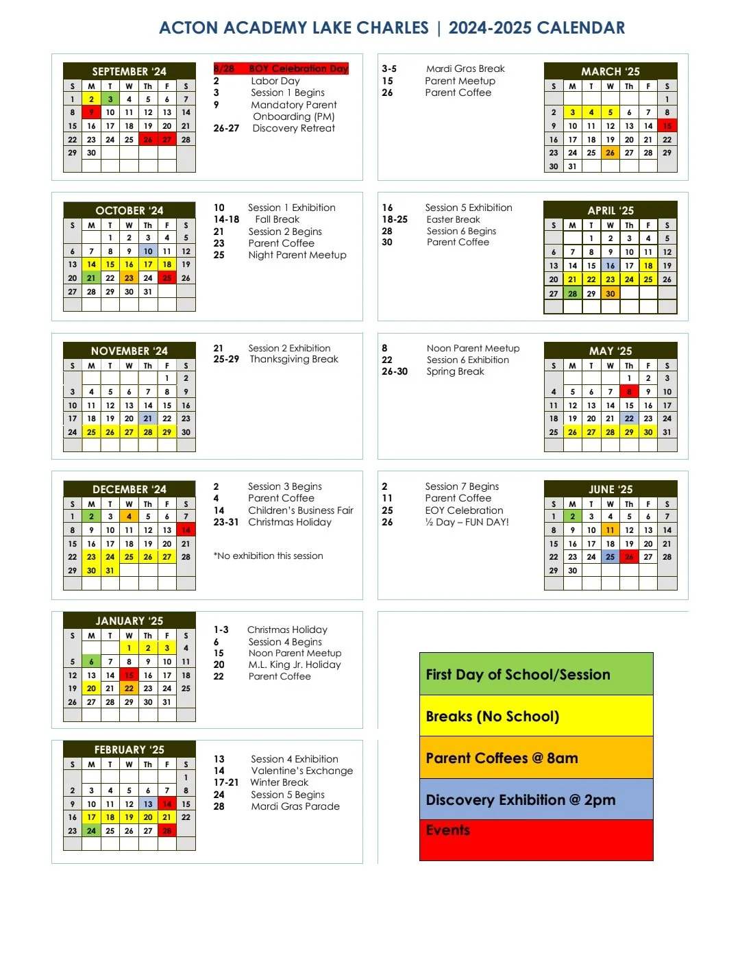 Calendar — Acton Academy Lake Charles calendar-acton-academy-lake-charles