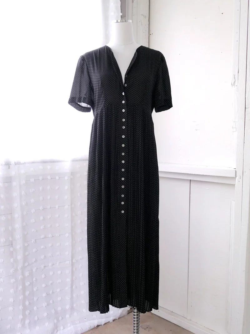 blue dress for baby girl 90s Preppy Navy Button Up Mini Dress (XS/S) main image 0