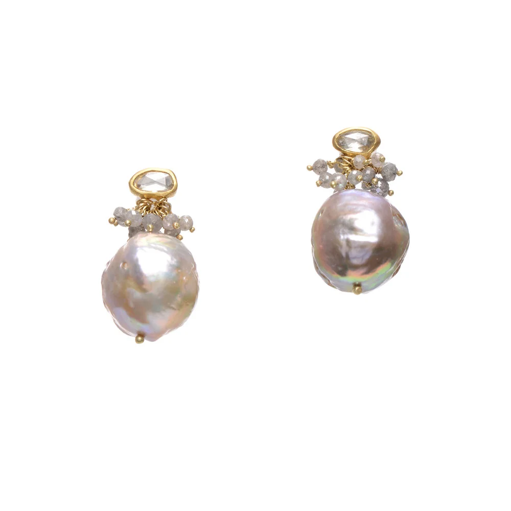 22k+rosecut+diamond+studs+w+diamond+beads+and+rosebud+pearl+drop+earrings.jpg