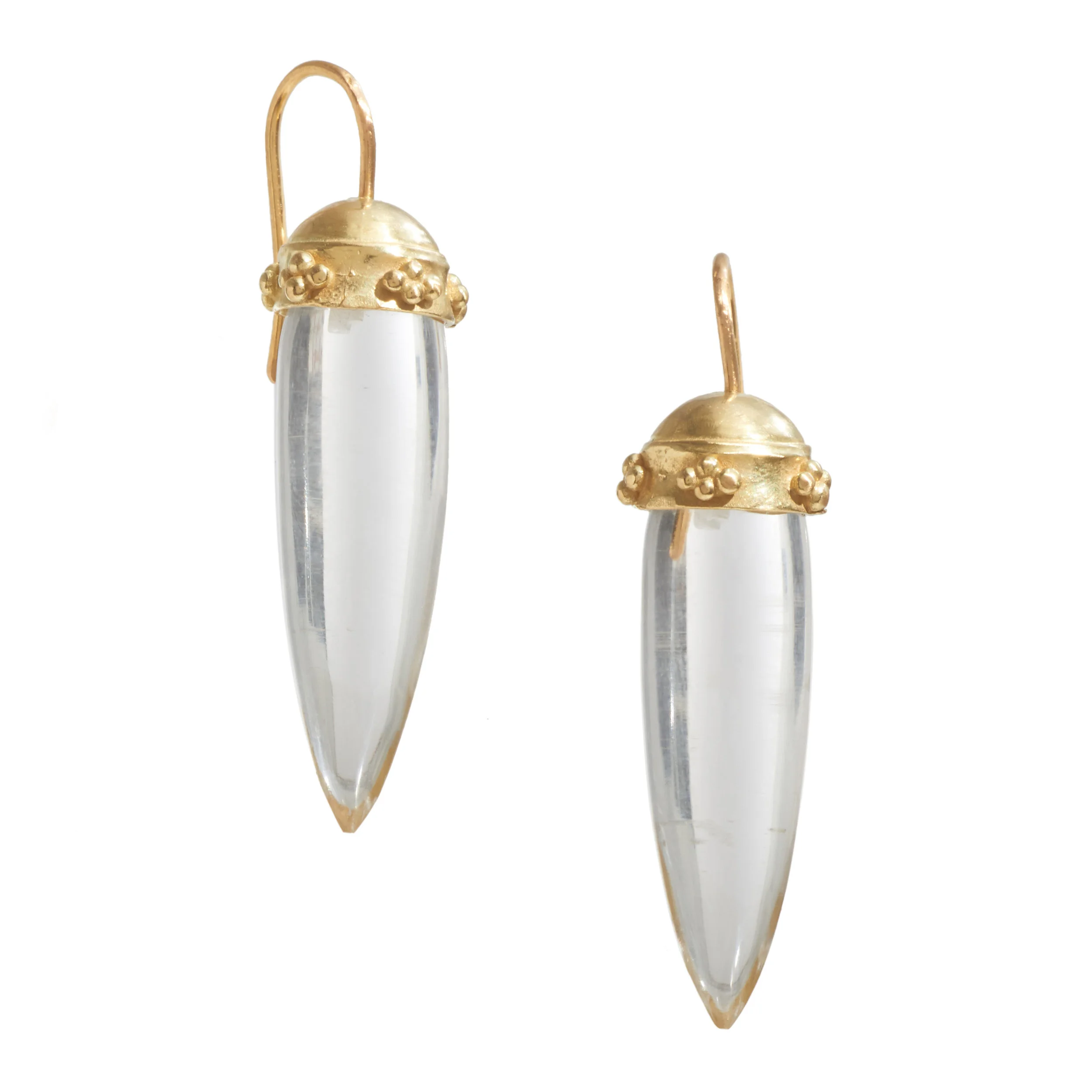 18K Royal Cap Crystal Drops