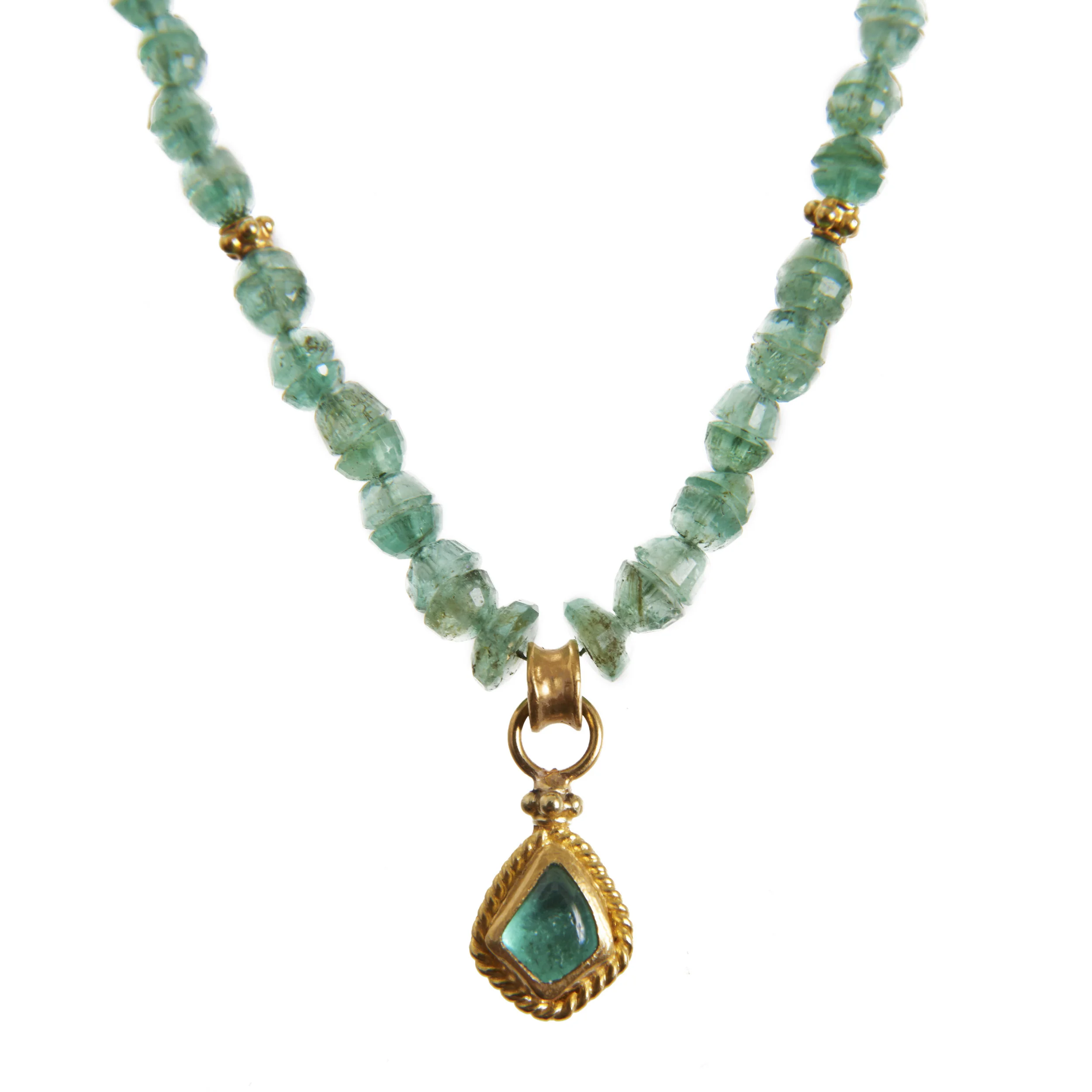 22K Emerald Necklace