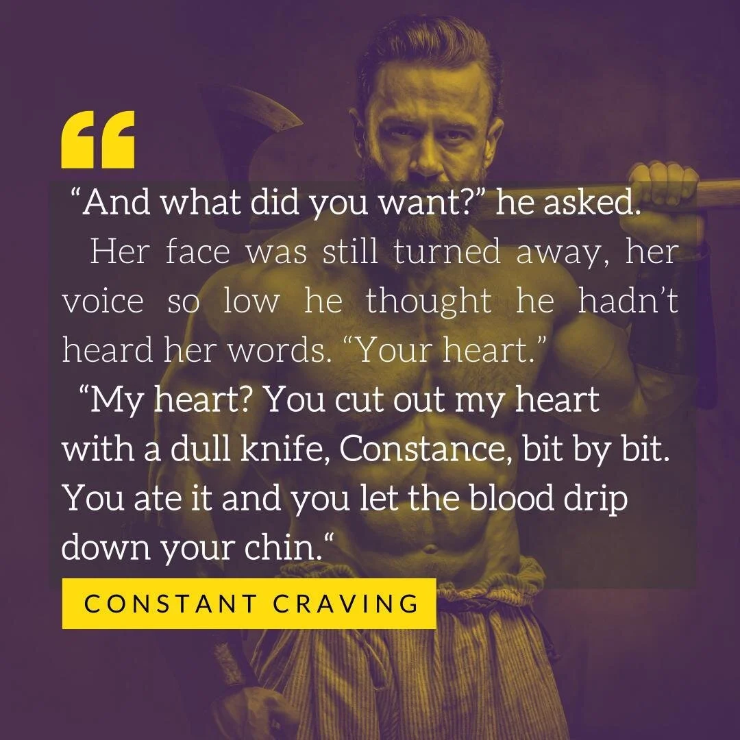 FREE IN KU!!!⁠
💛💛💛⁠
Come and get this angsty, high-heat paranormal romance while it's HOT! 🔥🔥🔥⁠
⁠
*no actual heart-eating occurs⁠
⁠
http://bit.ly/constantcraving⁠
#angstyromance #sexyromance #paranormalromance #shifterromance⁠
⁠