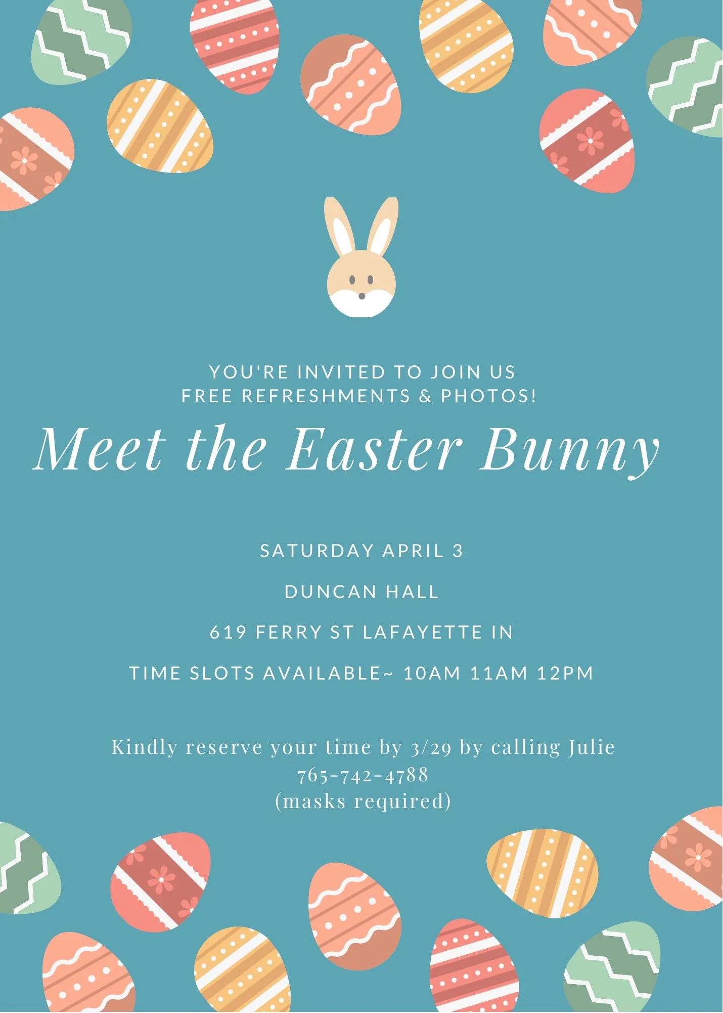 Easter Bunny at the Hall