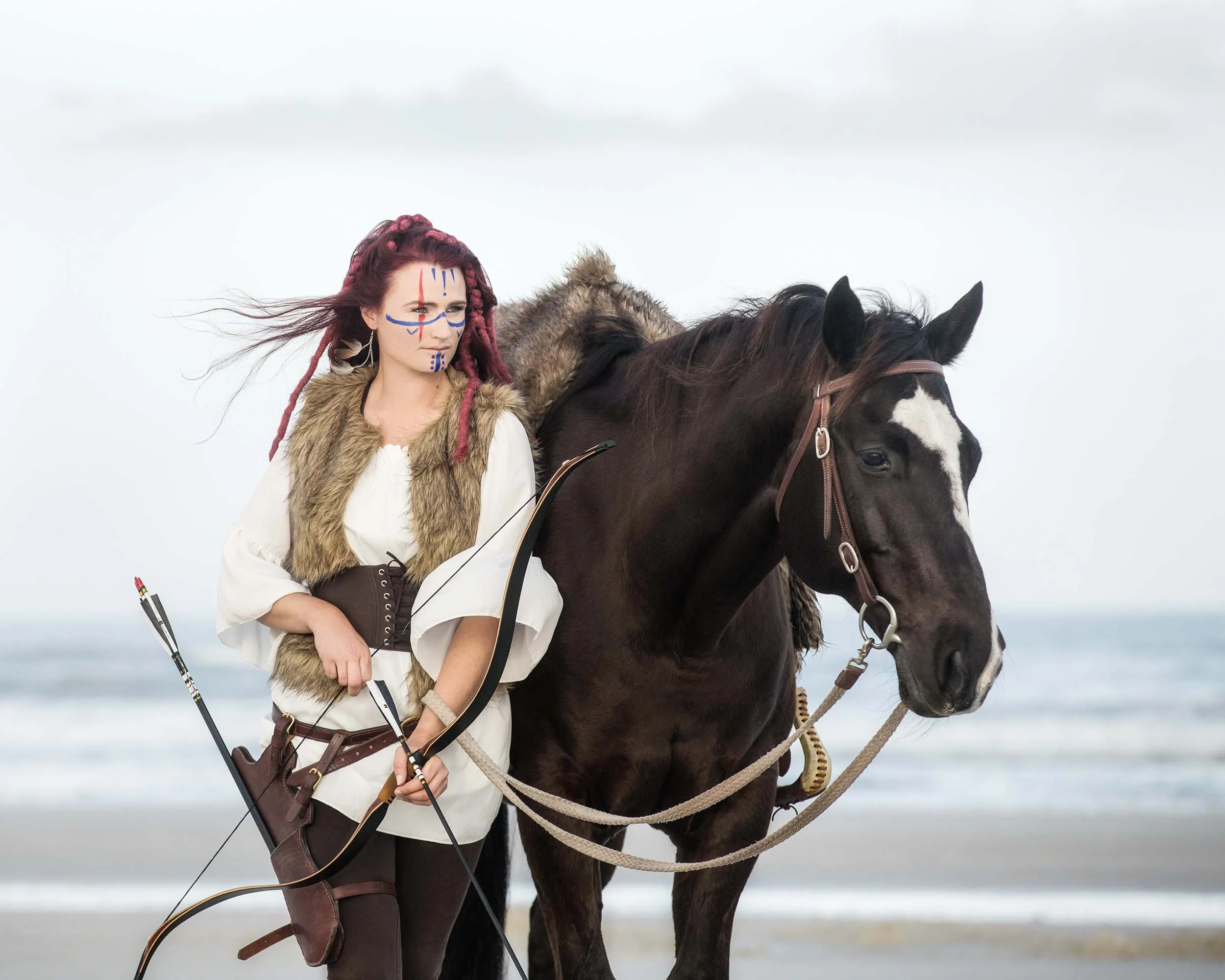Mounted Archer on the beach-1.jpg
