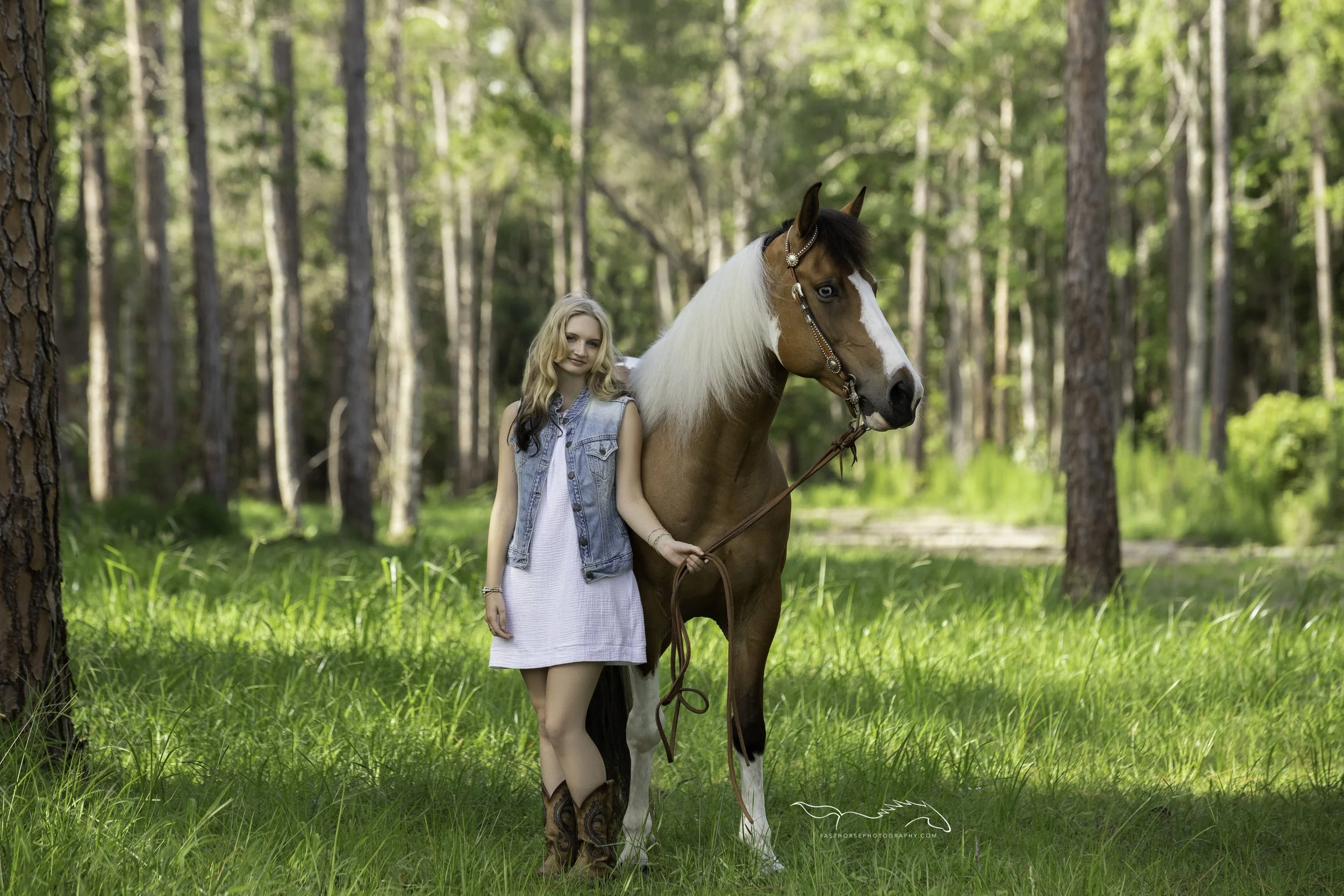 Ari and Flicka/ Senior Portraits with Horses/ Palm Coast, Florida