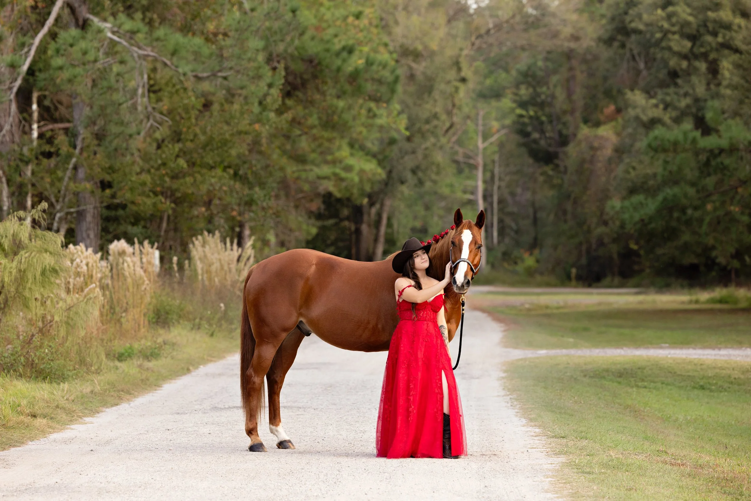 Red Dresses and Ranch Horses: Lydia's Day with Her Horse Whiskey