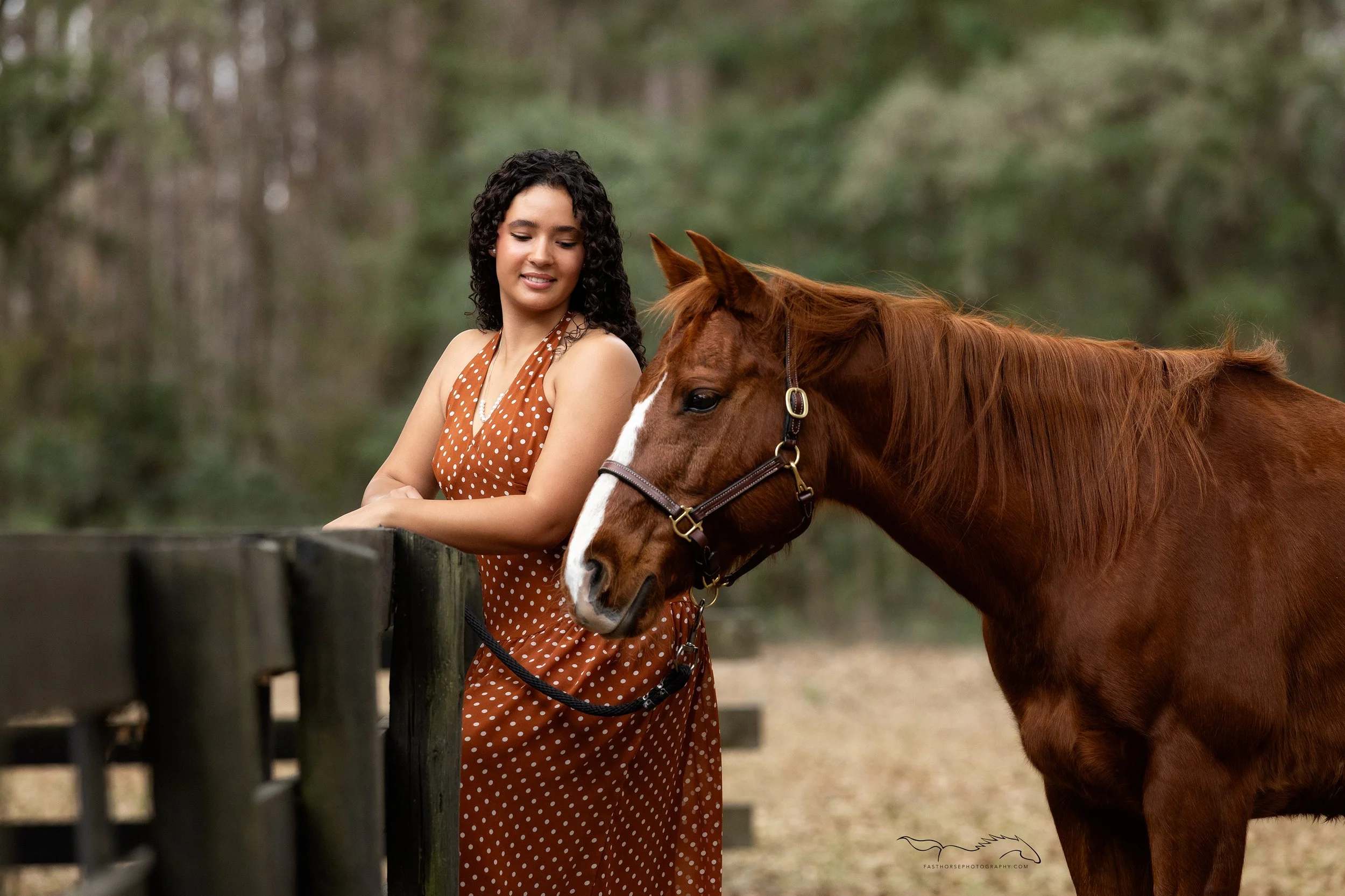 Equestrian Senior Portraits in Alachua Florida with Franchesca and Clover