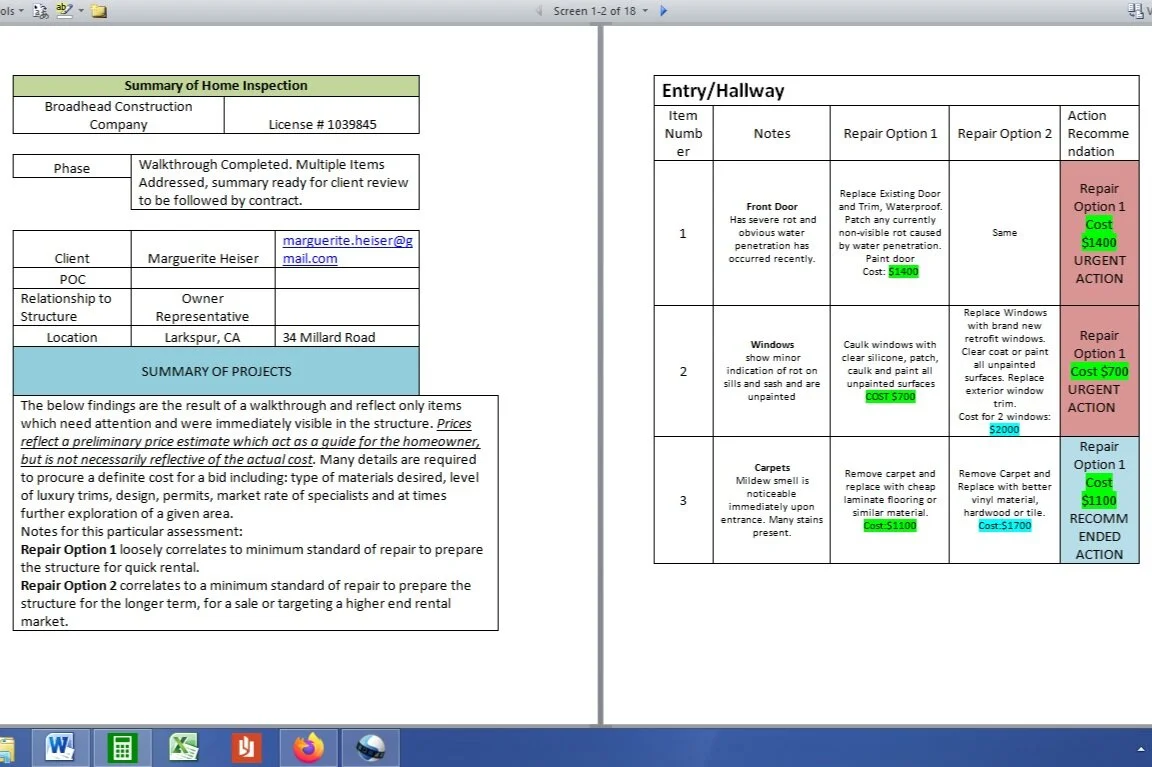 Home Inspection Reports