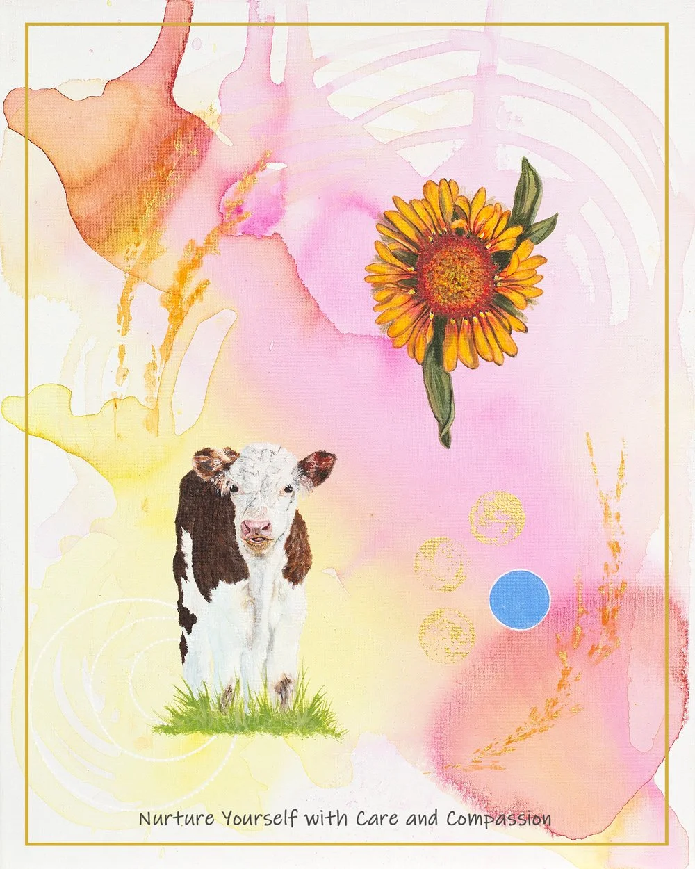 Nurture Yourself with Care and Compassion (8" x 10")