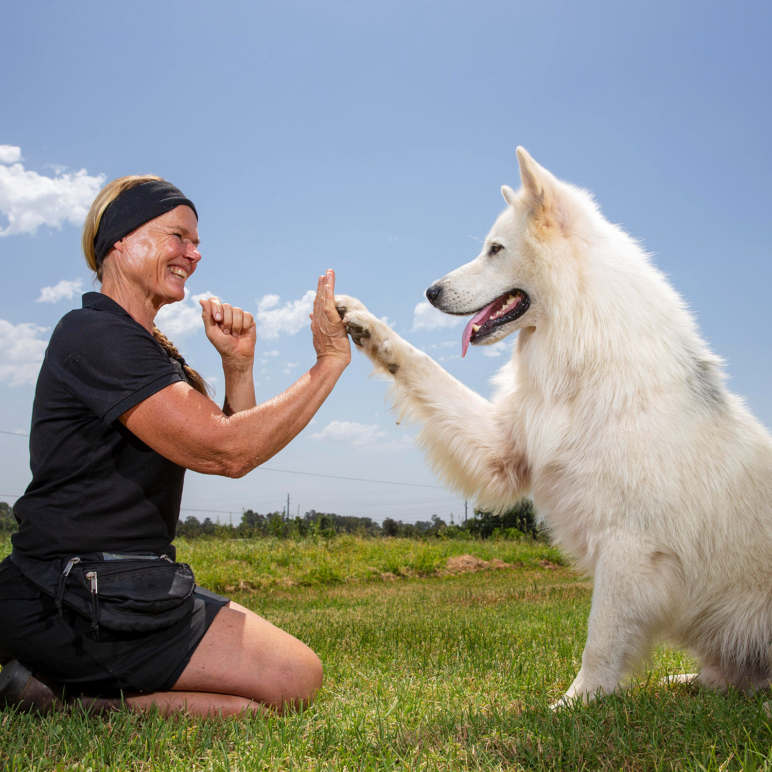 Kirsko Film Animals Kirstin Feddersen and Zar White Swiss Shepherd 1500x1500px.jpg