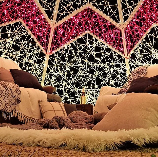 A peak inside our #stunning #GlowSnug. #Capivating, #inviting and #enchanting, how would you describe our magical GlowSnug and what would you use it for? #glow #snug #party #Wedding #iwantone #rentme
