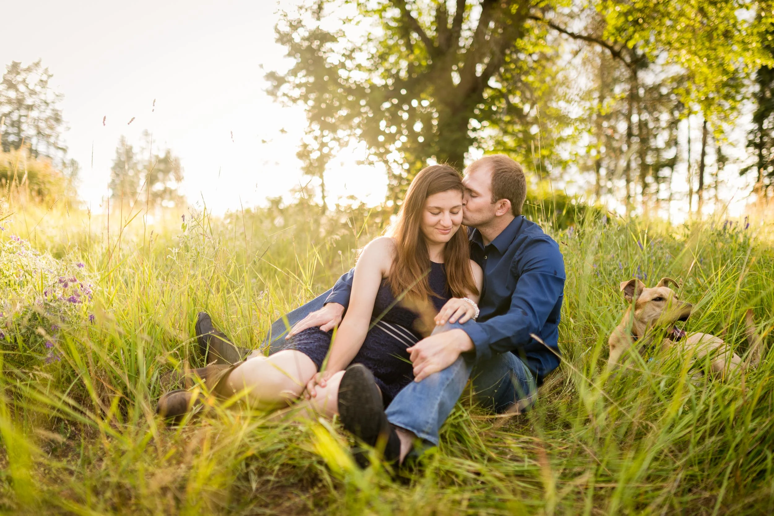 Engagement Photographer: Kevin &amp; Lauren's sunset farm engagement