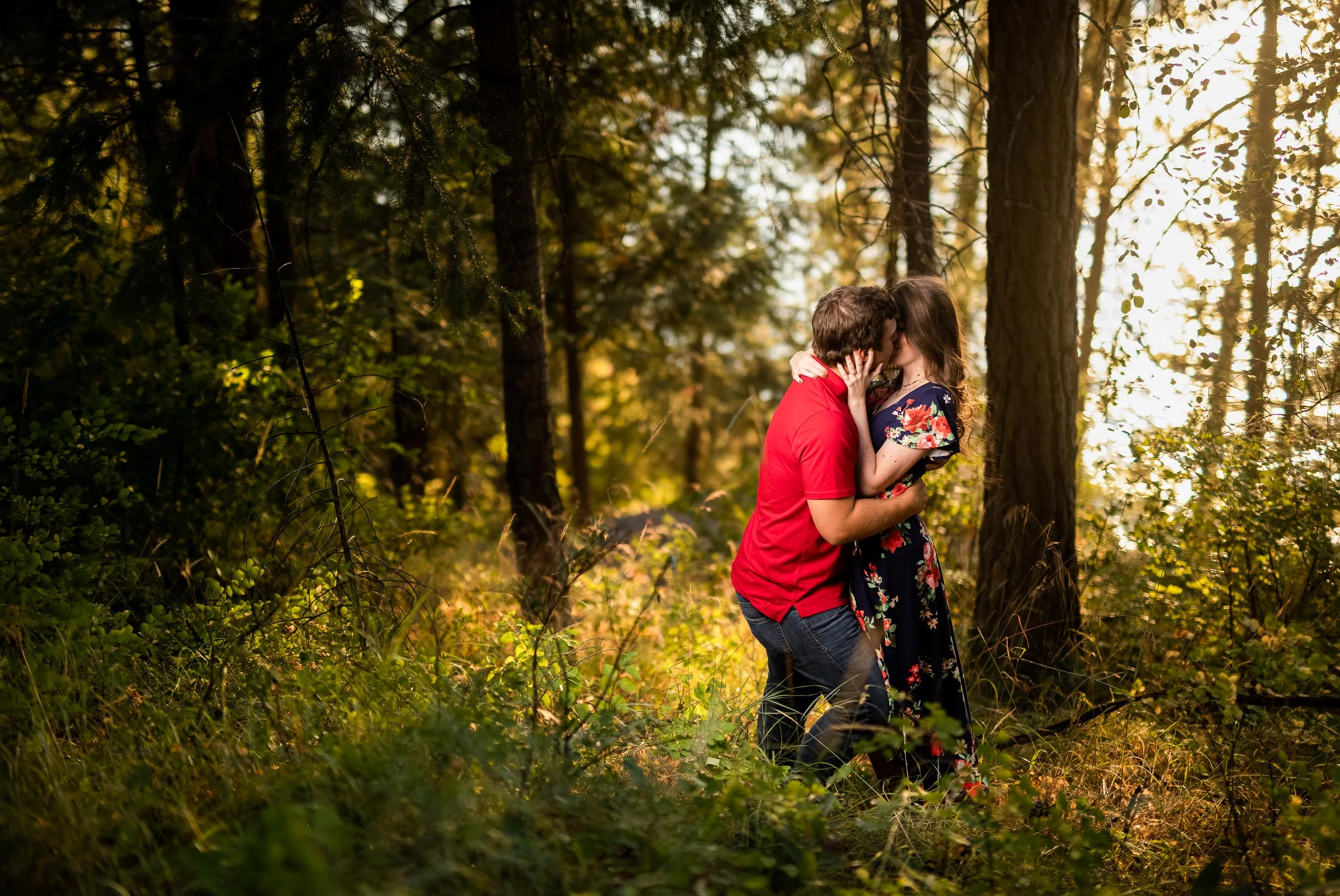Coeur d'Alene Engagement: Rob &amp; Christina's Lakeside Sunset Engagement