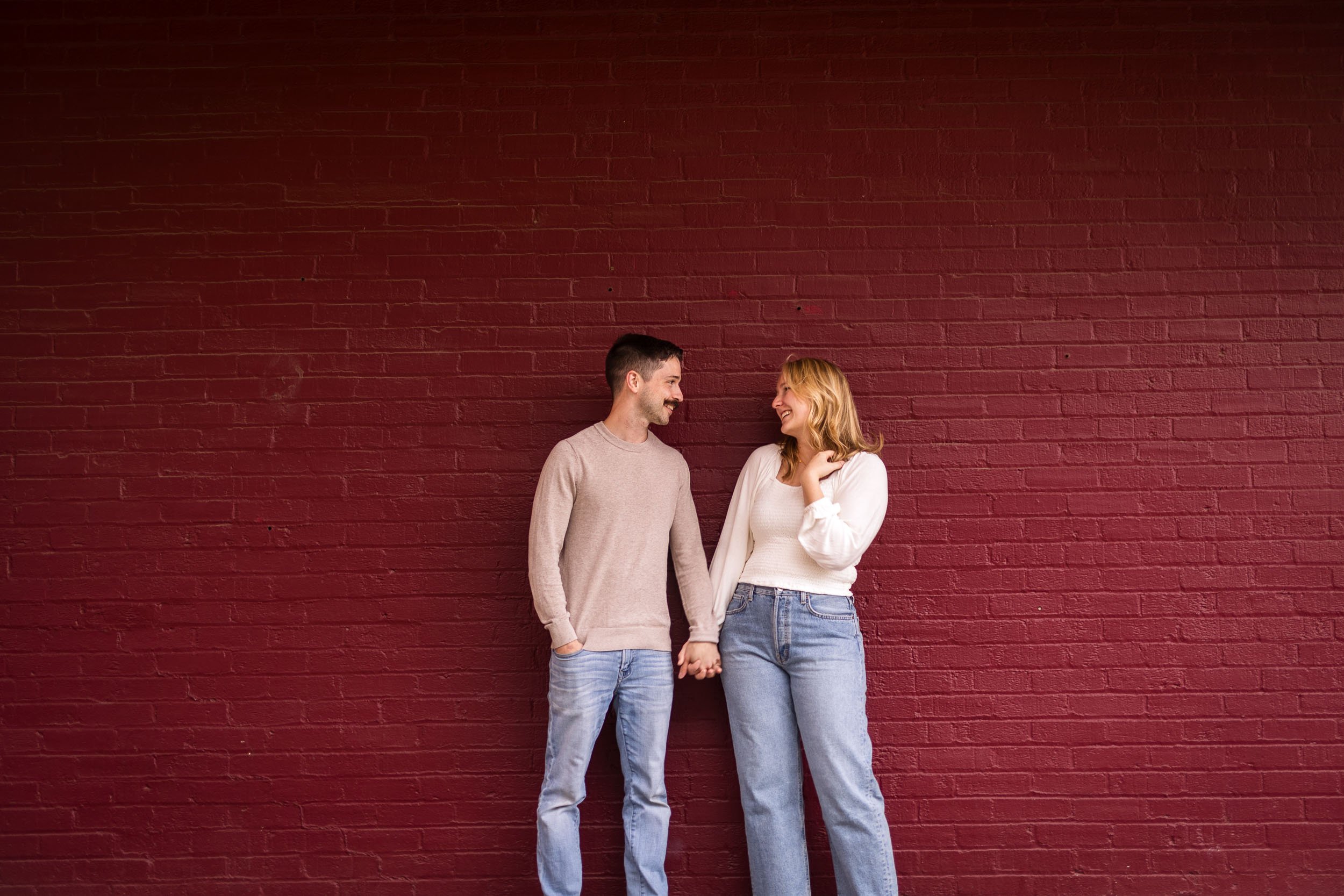 Sean and Tyler's Rainy Engagement Downtown Coeur d'Alene — Looyenga  Photography