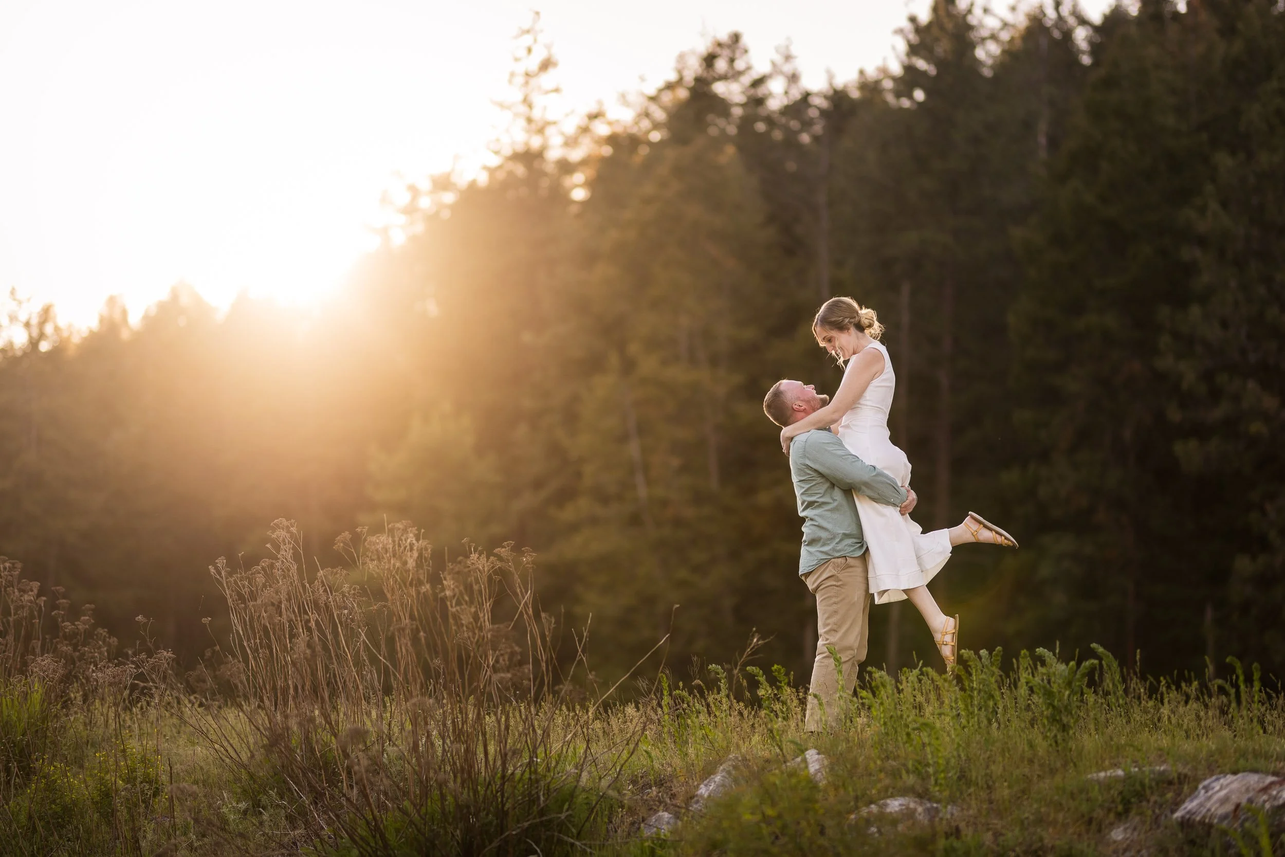 Rene and Nick's Farragut State Park Engagement