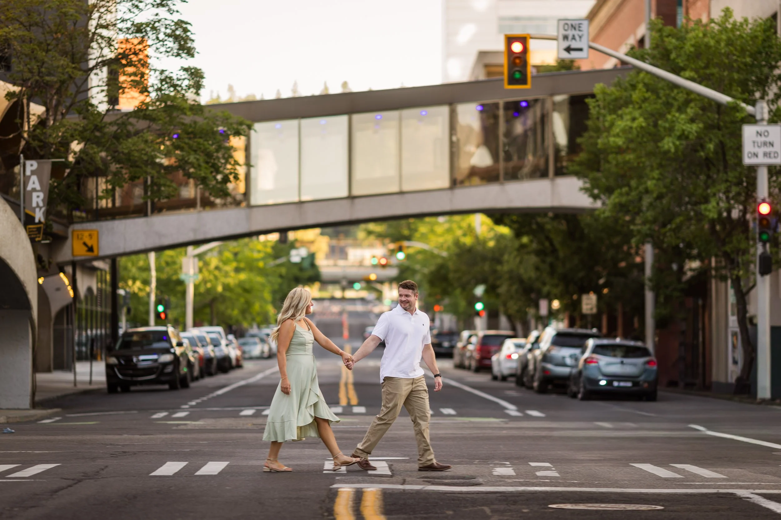 Allison and Hayden's Downtown Engagement