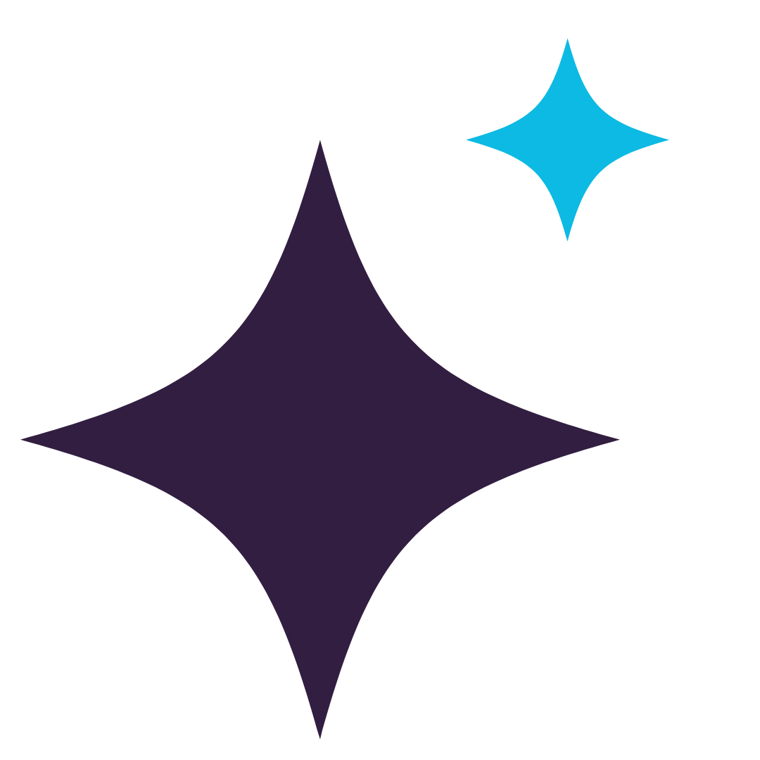 Purple and blue sparkles