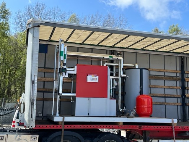 Industrial equipment on a truck
