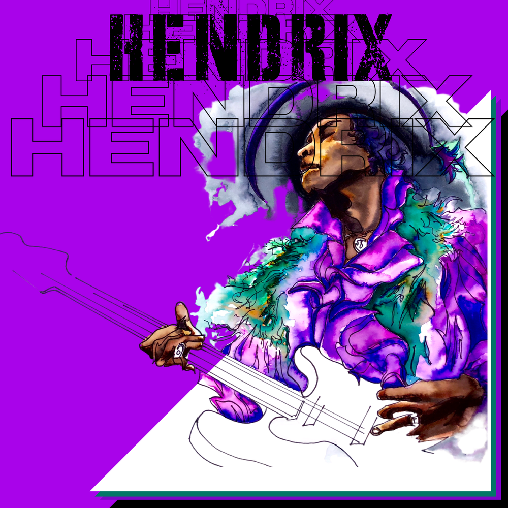 Jimi Hendrix Purple Haze Tシャツ Jimi Hendrix Purple Haze 2010 Black Graphic T Shirt Sz 2XL